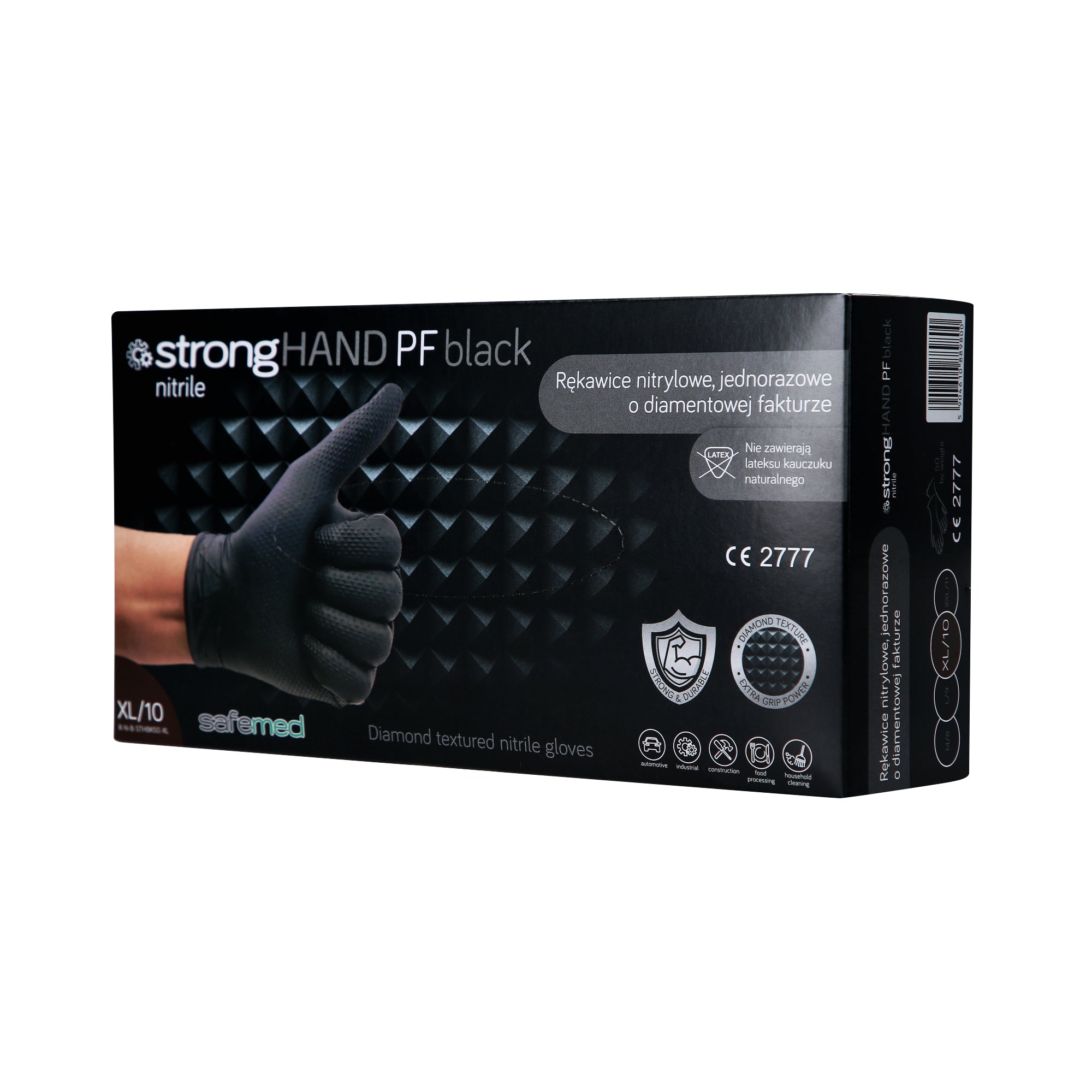 nitril handschuhe strong SAFEMED STRONG HAND PF Starke Einweg-Nitrilhandschuhe mit Rautenstrukt – Trena