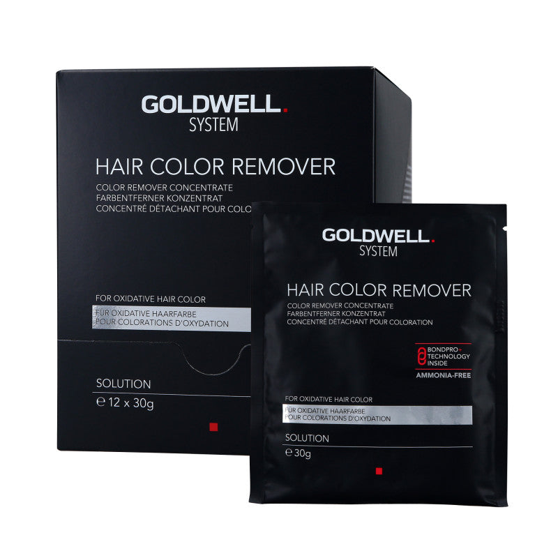 angerührte haarfarbe aufbewahren GOLDWELL SYSTEM BONDPRO+ HAARFARBENENTFERNER Entfärbungskonzentrat 12x – Trena