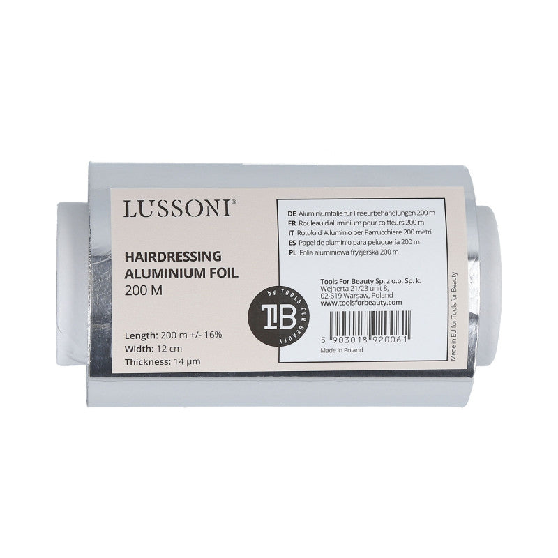 LUSSONI Aluminiumfolie für Friseure 200 m
