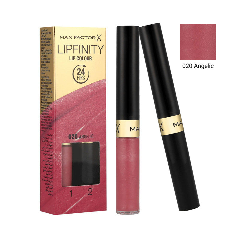 MAX FACTOR LIPFINITY 24 Hrs Lip color 2in1  020 Angelic 2,3ml+1,9g
