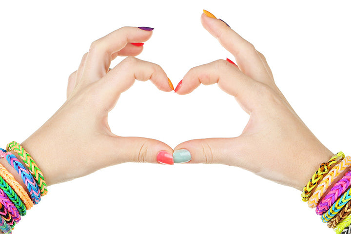 Rainbow manicure krok po kroku