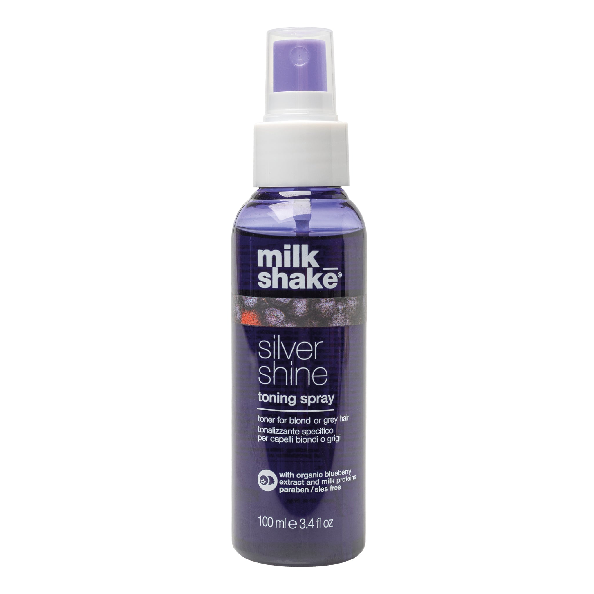MILK SHAKE SILVER SHINE Tönungsspray-Conditioner für graues und blondes Haar 100 ml