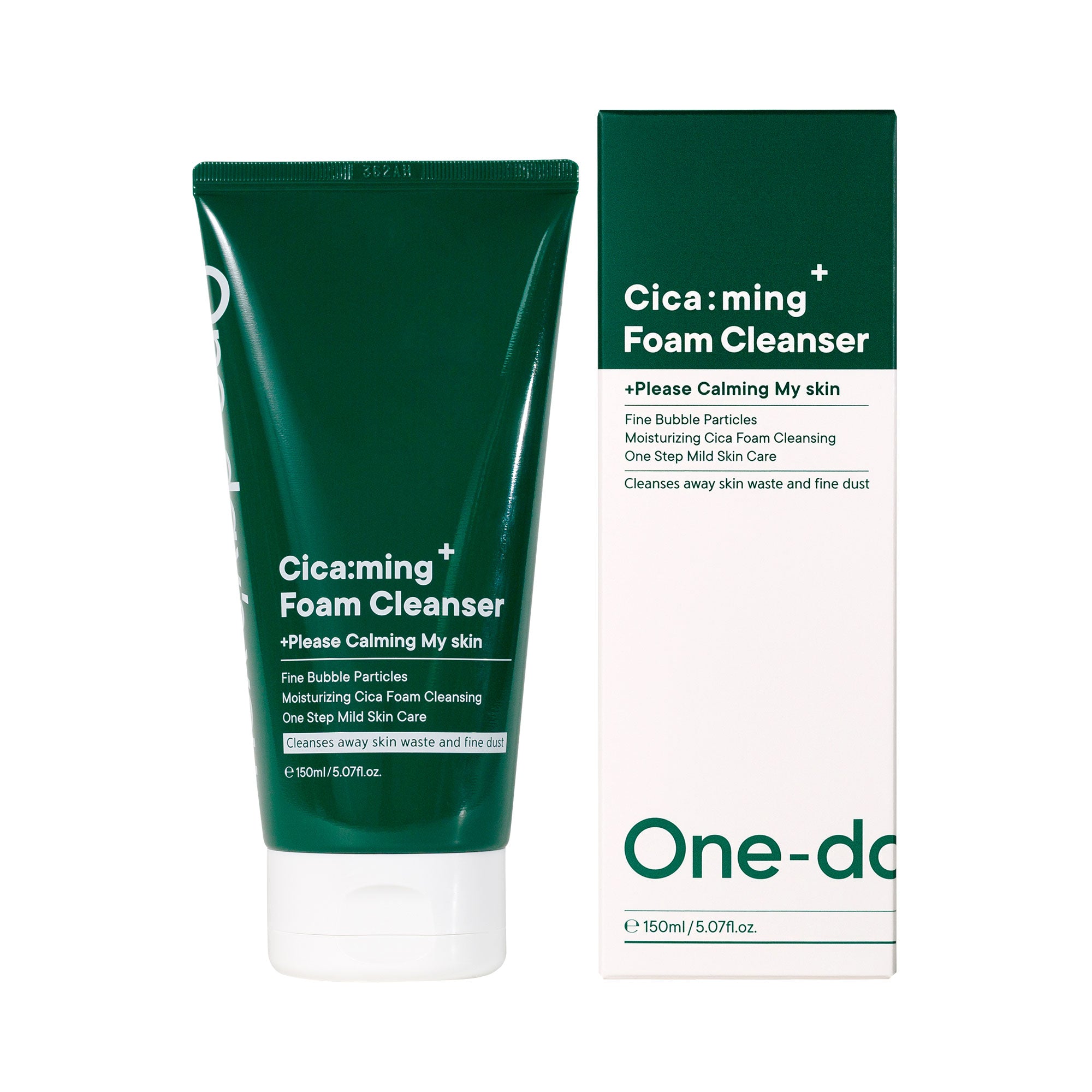 ONE-DAY'S YOU CICA:MING Mousse nettoyante apaisante pour le visage 150 ml