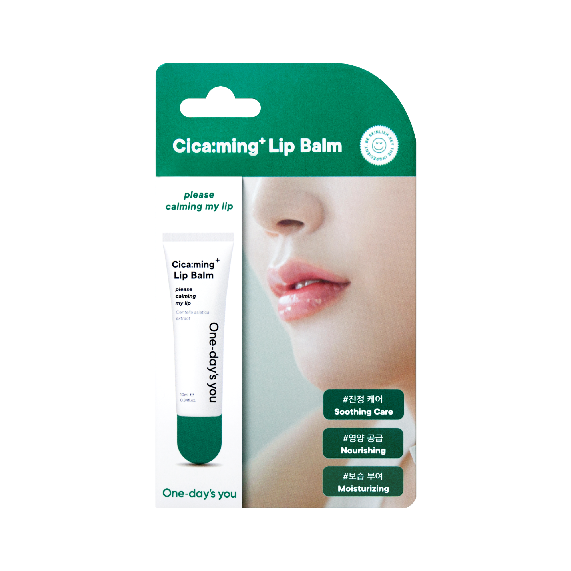 ONE DAY’S YOU CICA:MING LIP BALM Kojąco-nawilżający balsam do ust 10 ml #2