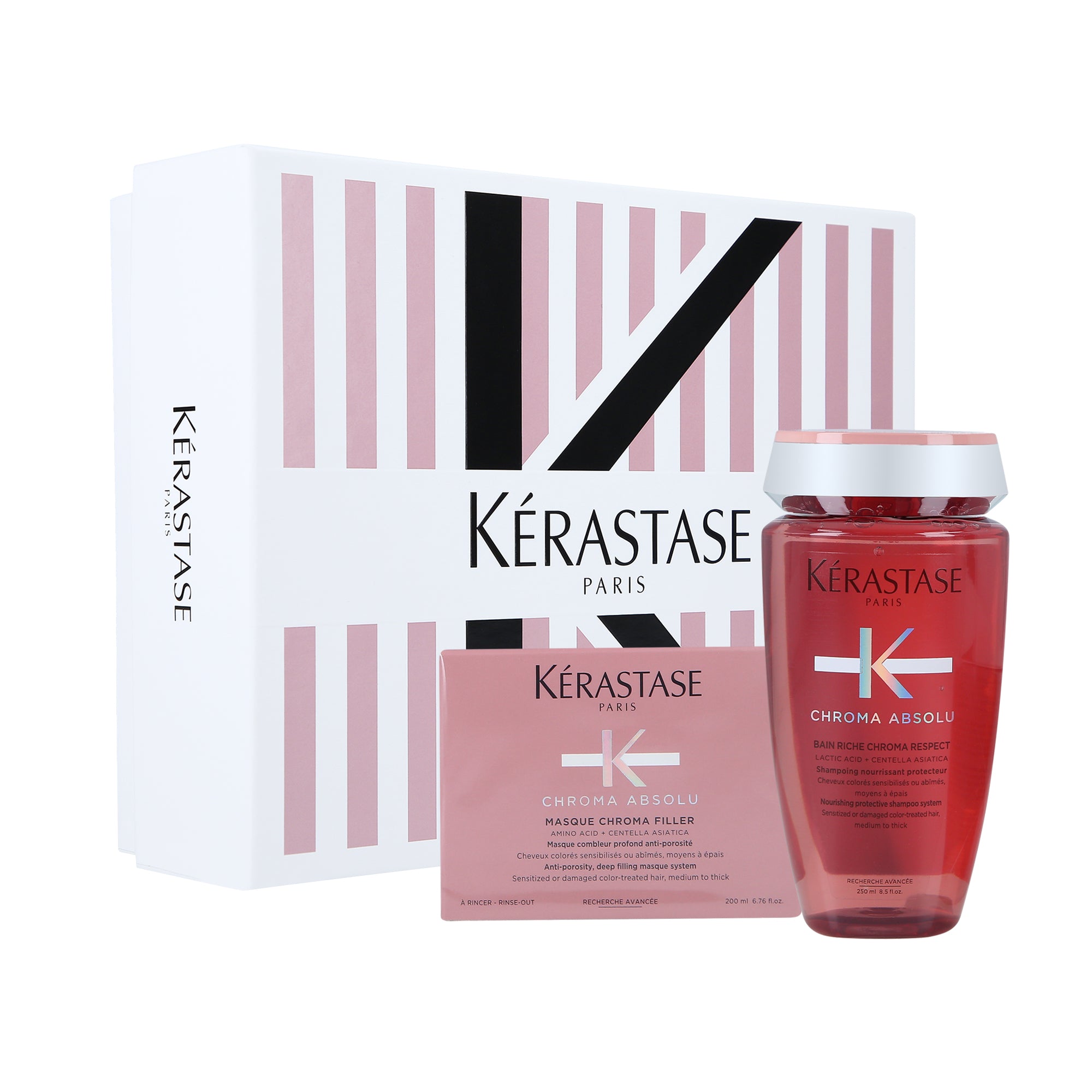 KÉRASTASE CHROMA ABSOLU Zestaw do pielęgnacji włosów farbowanych 250 ml + 200 ml