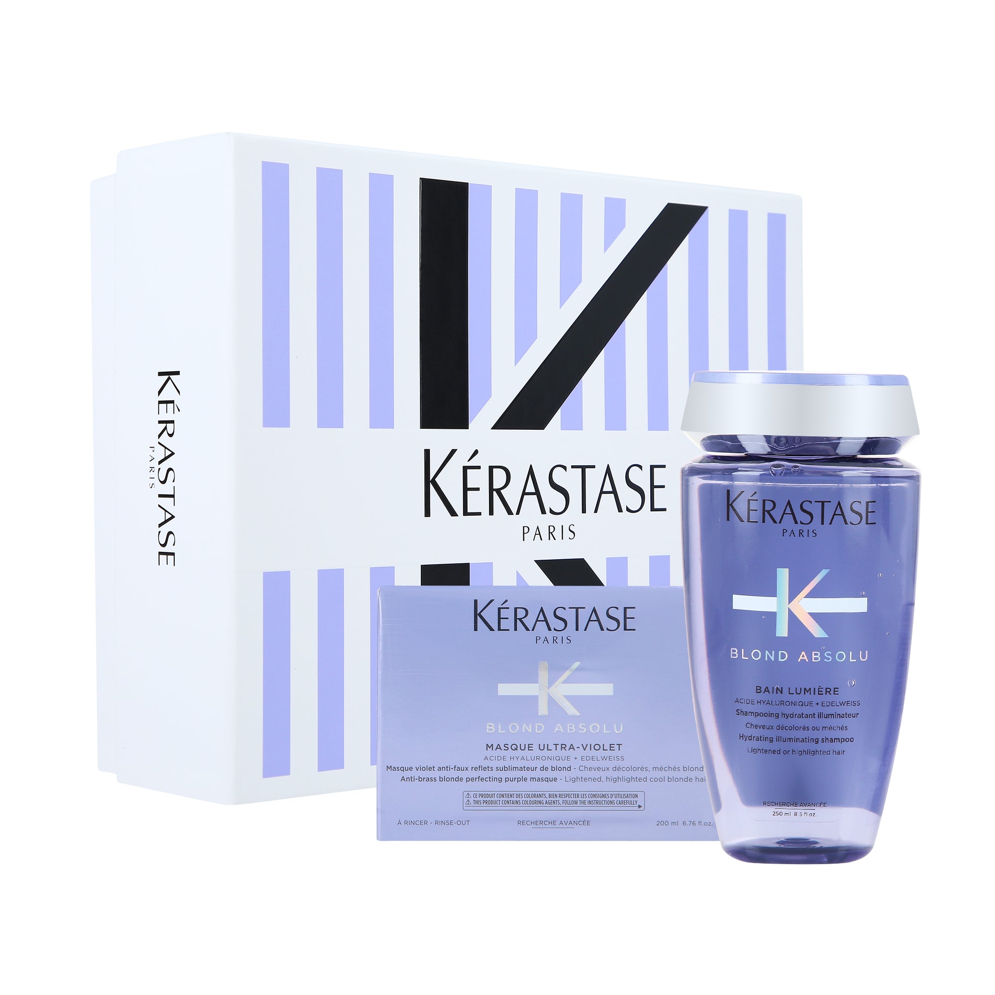 KÉRASTASE BLOND ABSOLU Zestaw do pielęgnacji włosów blond 250 ml + 200 ml