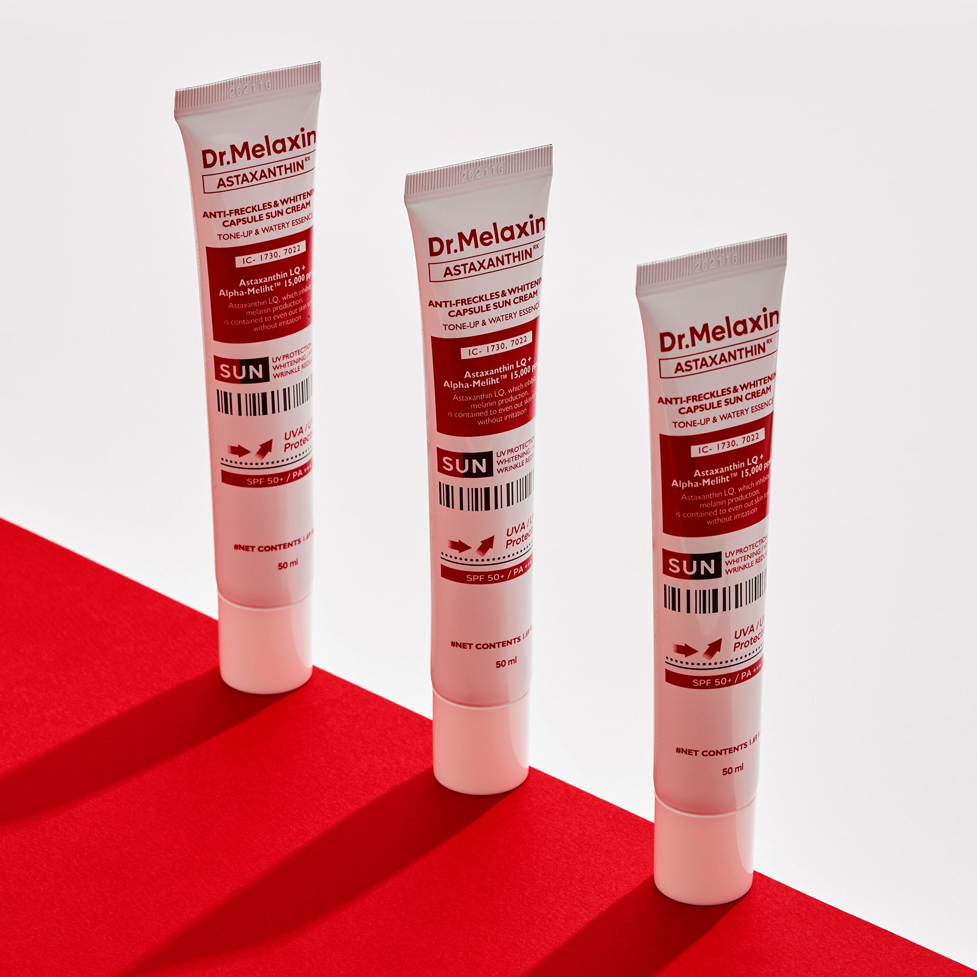 DR. MELAXIN Capsules anti-taches et éclaircissantes à l'astaxanthine SPF50+ / PA+++ - Crème solaire teintée pour les taches pigmentaires 50 ml #6