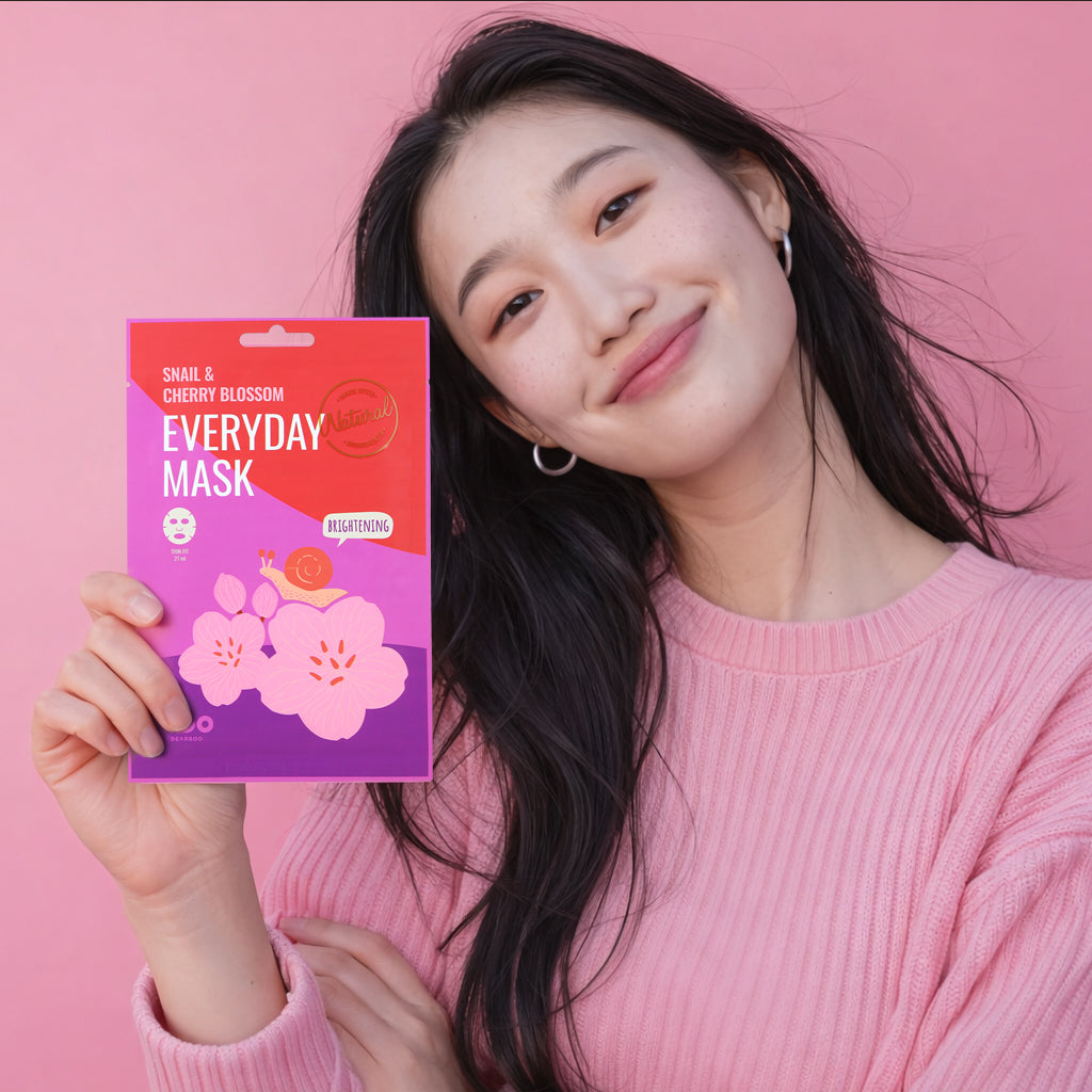 DEARBOO EVERYDAY SNAIL&CHERRY BLOSSOM Aufhellende Tuchmaske 27 ml #3