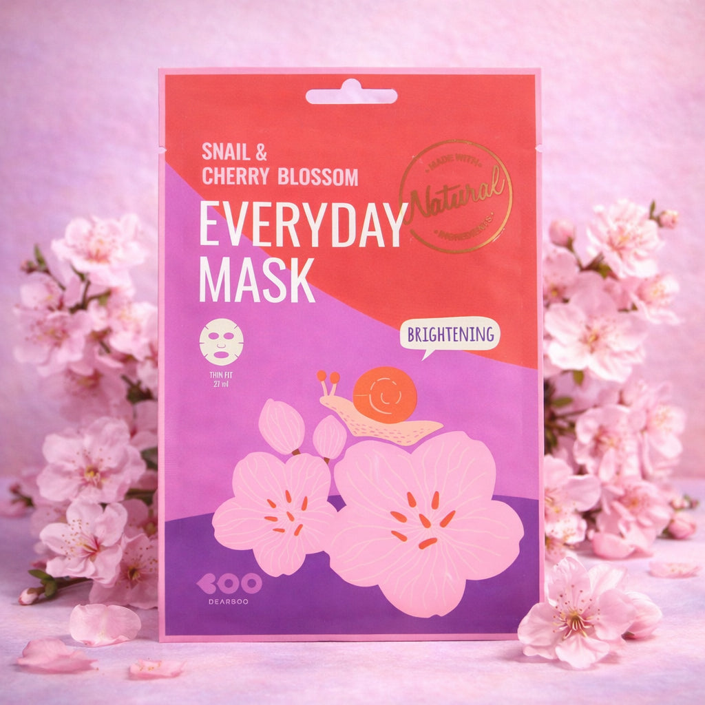DEARBOO EVERYDAY SNAIL&CHERRY BLOSSOM Aufhellende Tuchmaske 27 ml #4