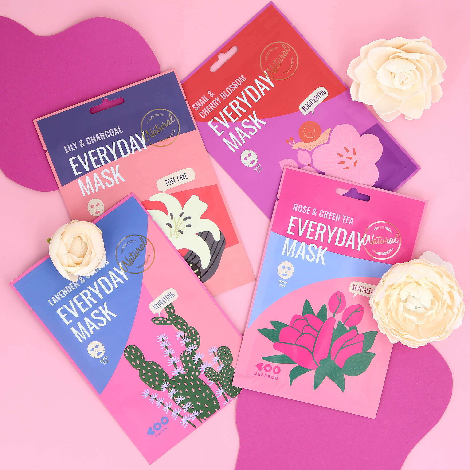 DEARBOO EVERYDAY SNAIL&CHERRY BLOSSOM Aufhellende Tuchmaske 27 ml #5