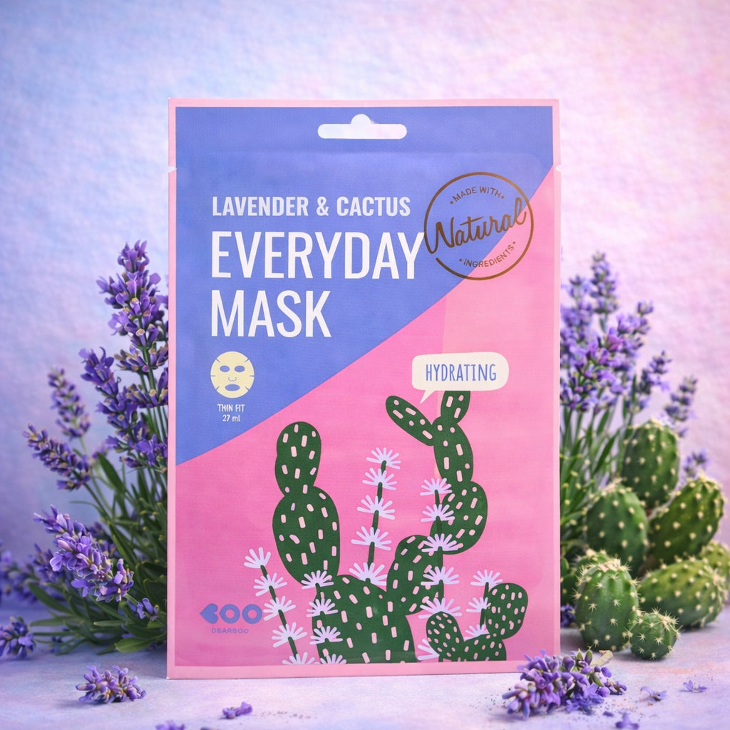 DEARBOO EVERYDAY LAVANDE ET CACTUS Masque en tissu hydratant 27 ml #4
