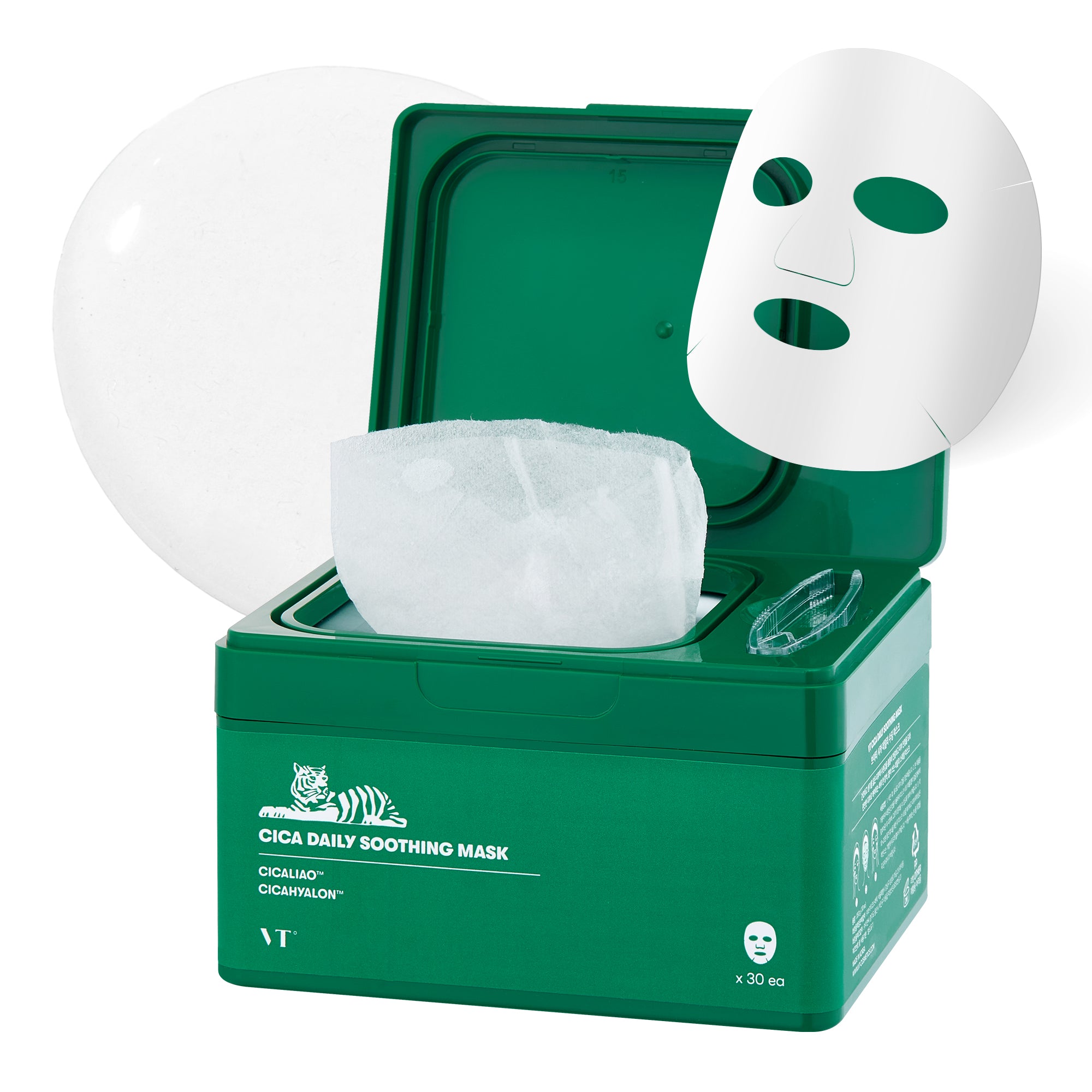 VT COSMETICS CICA DAILY SOOTHING Beruhigende Tuchmaske 30 Stück.