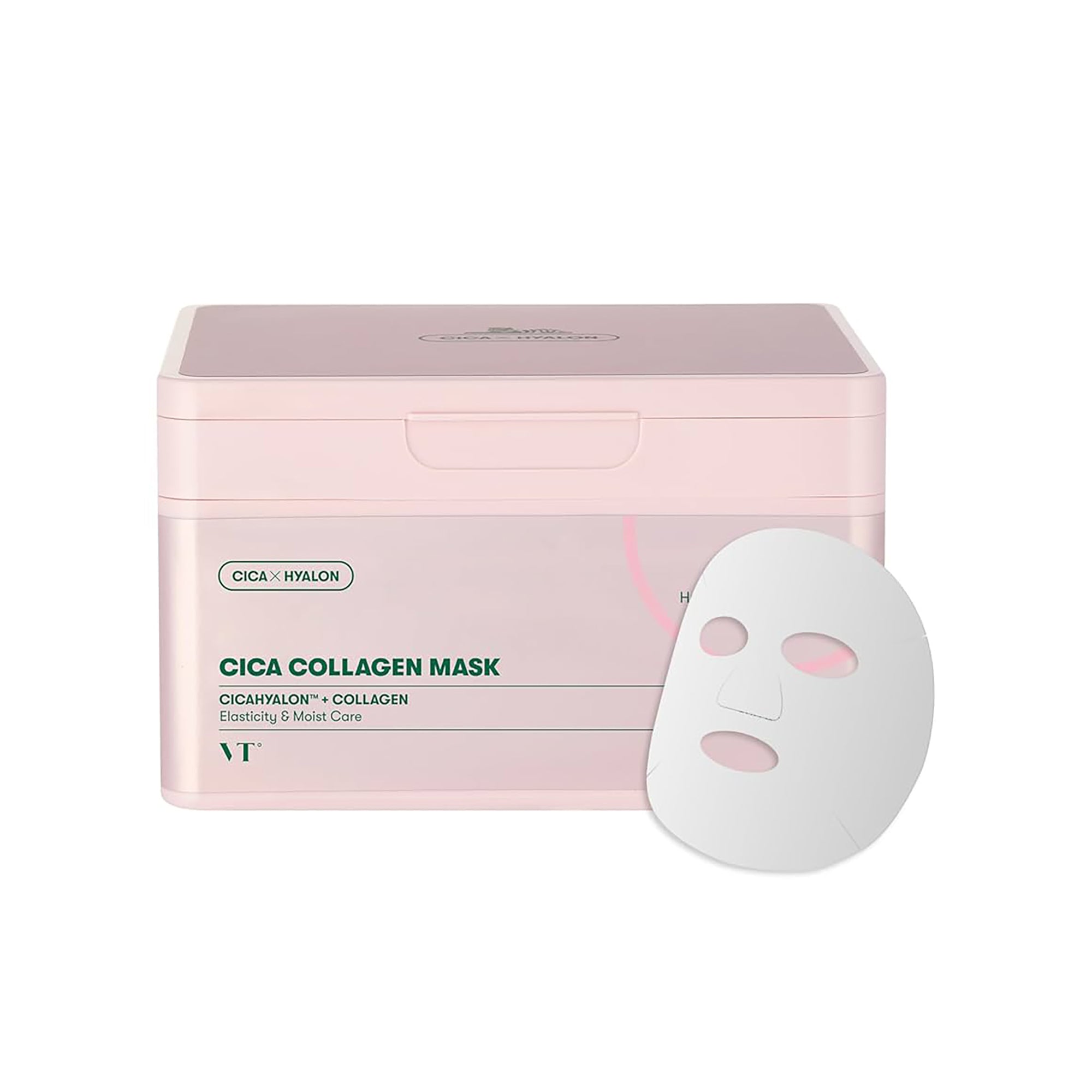 VT COSMETICS CICA COLLAGEN Kollagenmaske, straffend, 30 Stück.