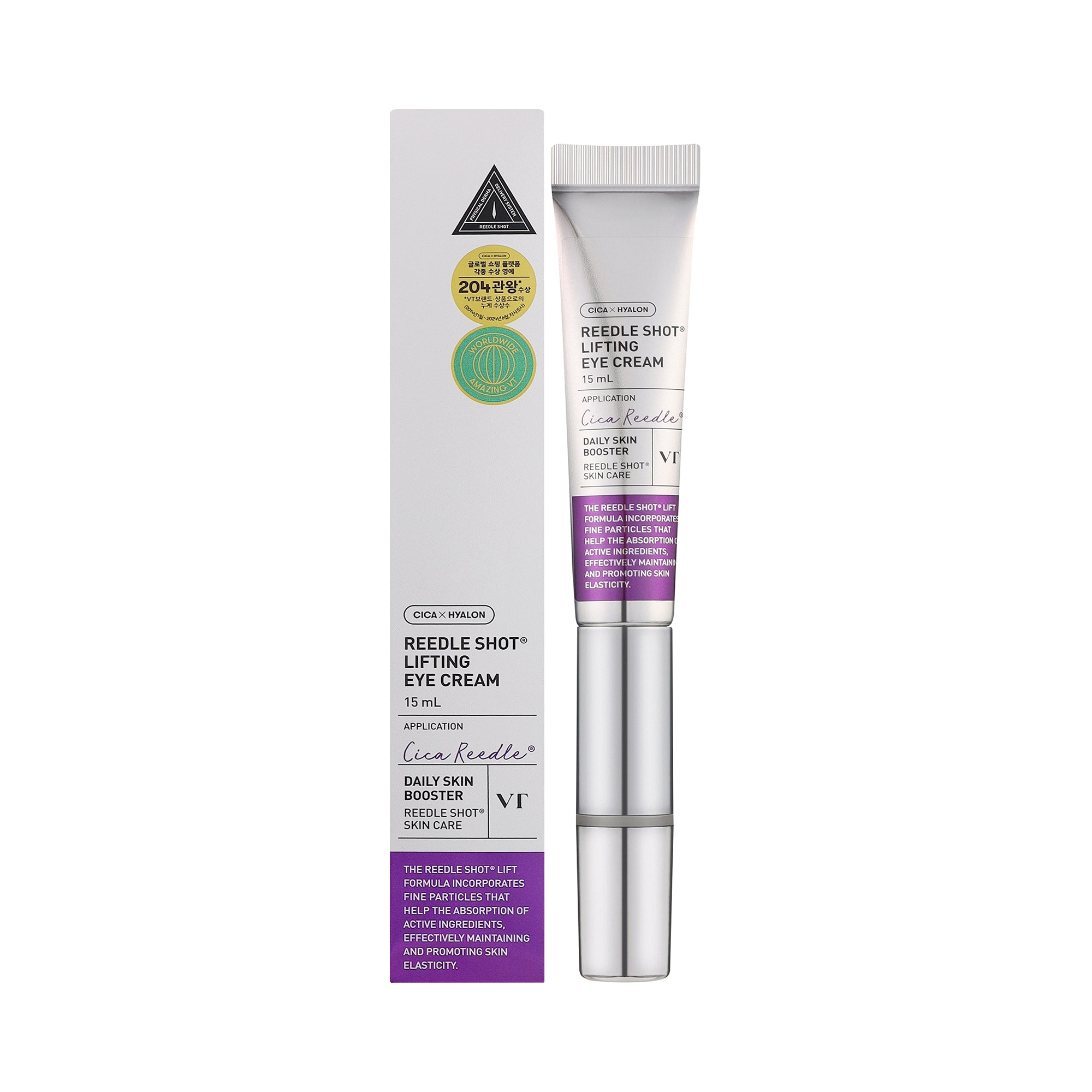 VT COSMETICS REEDLE SHOT LIFTING EYE CREAM Lifting-Augencreme 15 ml