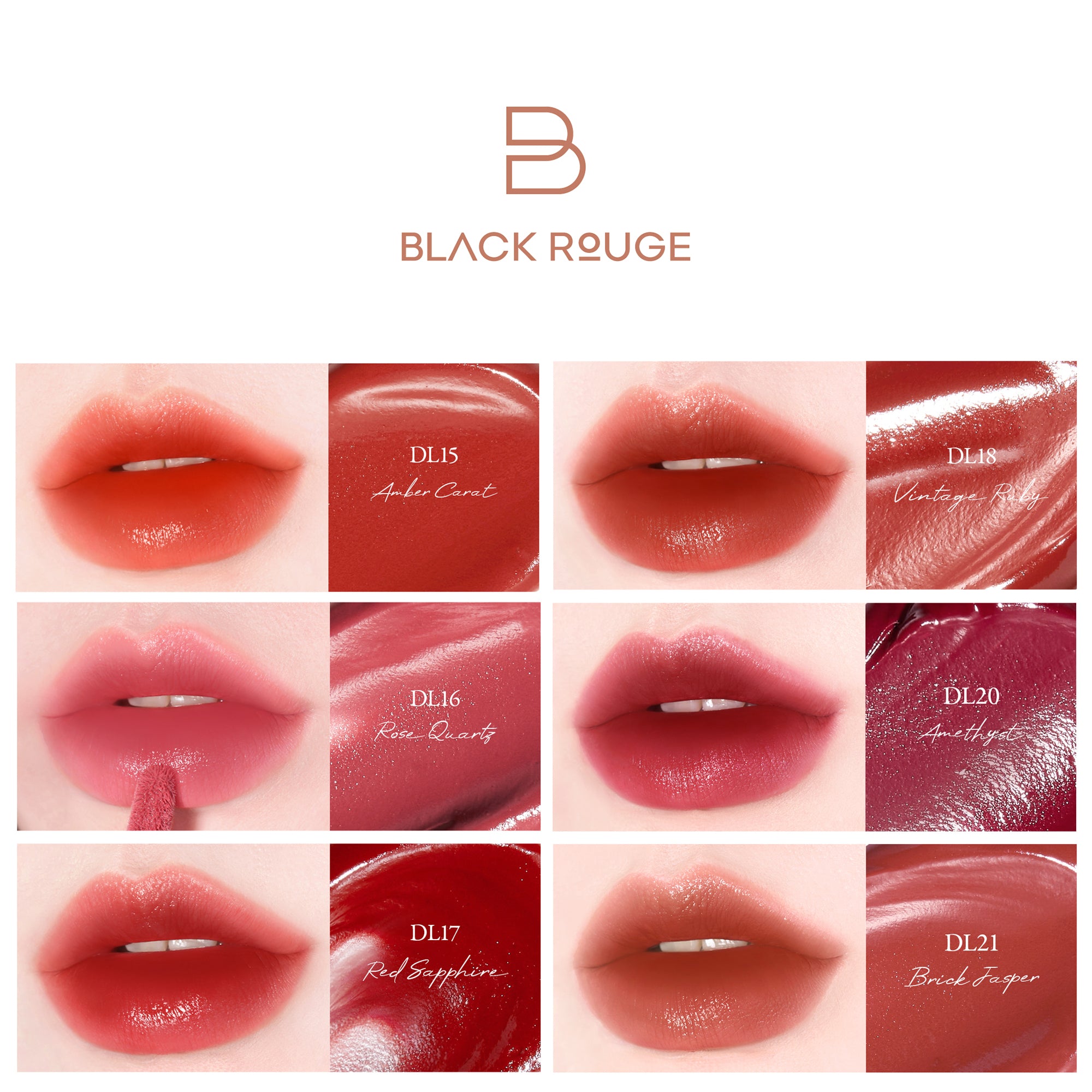 BLACK ROUGE DOUBLE LAYER JEWELRY Over Velvet Samtiger Lippen-Tint mit doppelter Formel 4,1 g #2