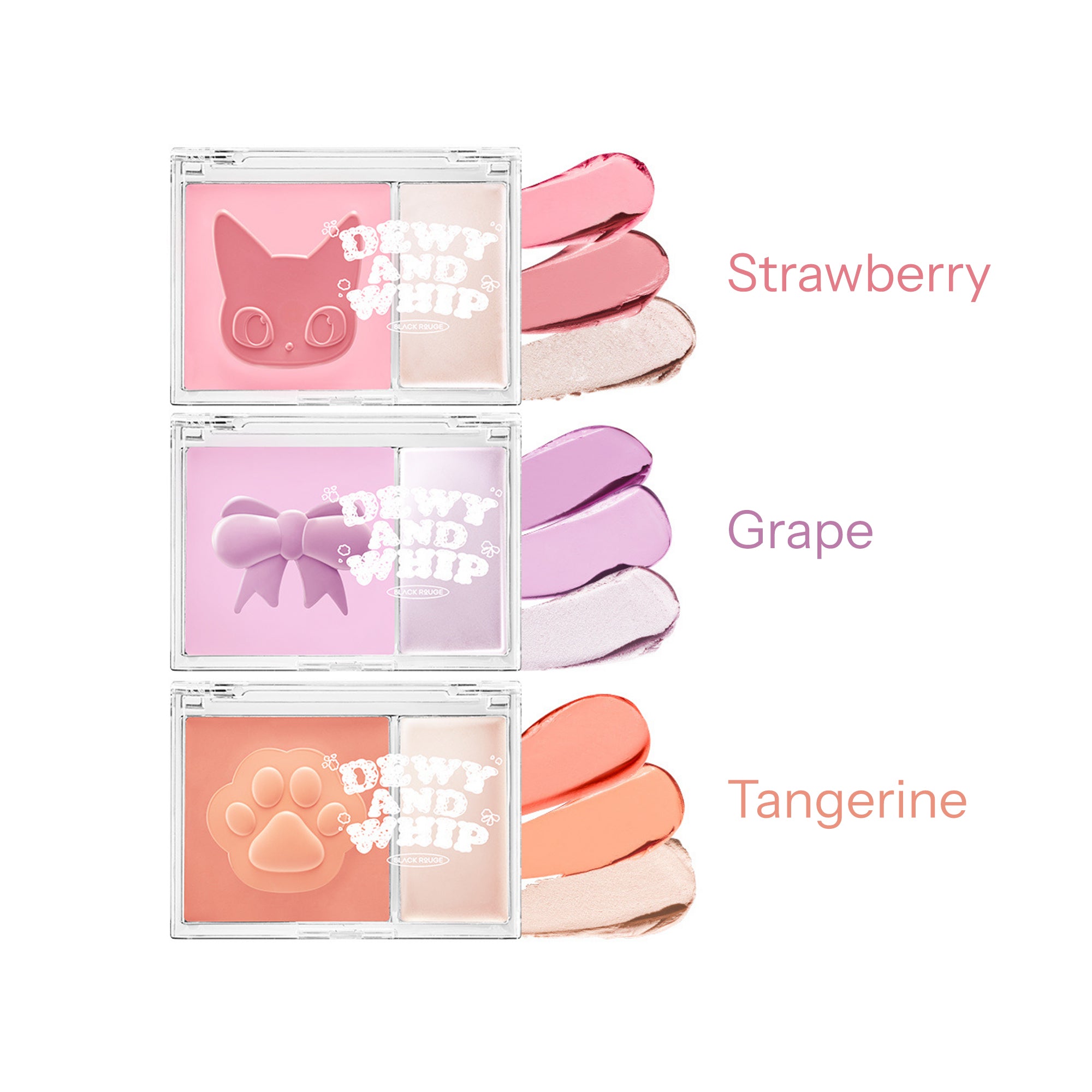 BLACK ROUGE DEWY WHIP CHEEK Cremiges Rouge und Highlighter 15 g