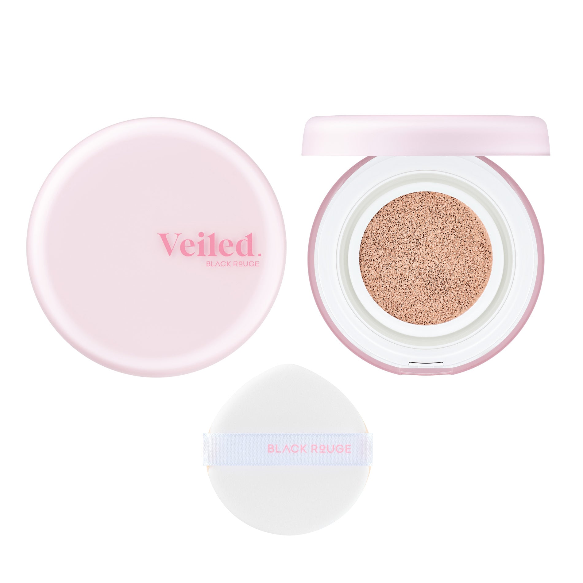 BLACK ROUGE Thin Layer Clear Cushion Vegan make-up s efektem jemného zaostření a přirozeným polomatným SPF 50+ PA++++ 14 g #2