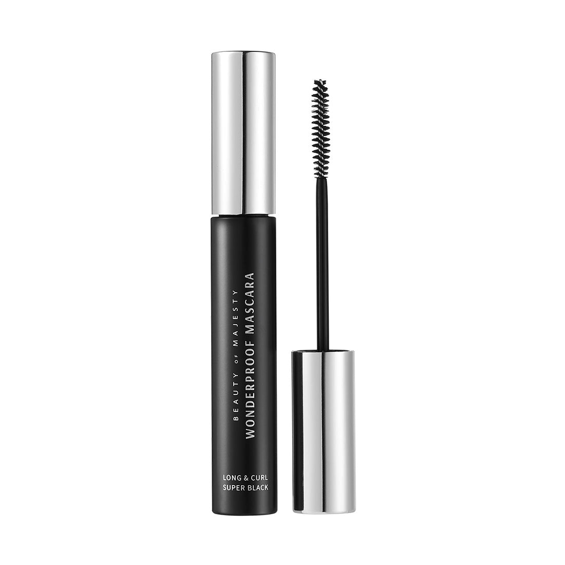 B.O.M. WONDERPROOF MASCARA LONG&CURL Wasserfeste Mascara für lange und geschwungene Wimpern, 8 g