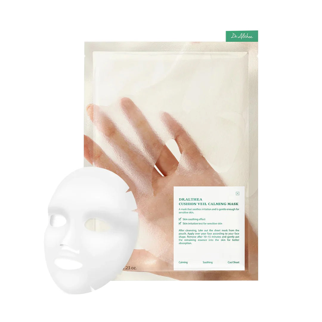 DR. ALTHEA CUSHION VEIL CALMING Beruhigende und kühlende Tuchmaske (4 Stück) 140 g