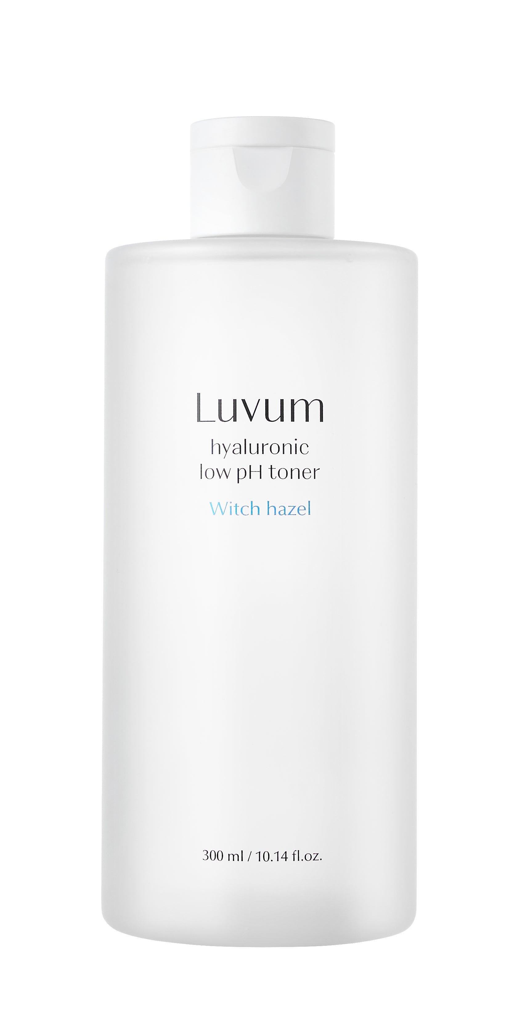 LUVUM Lotion tonique hydratante à l'hamamélis et à l'acide hyaluronique végétal à faible pH, 300 ml