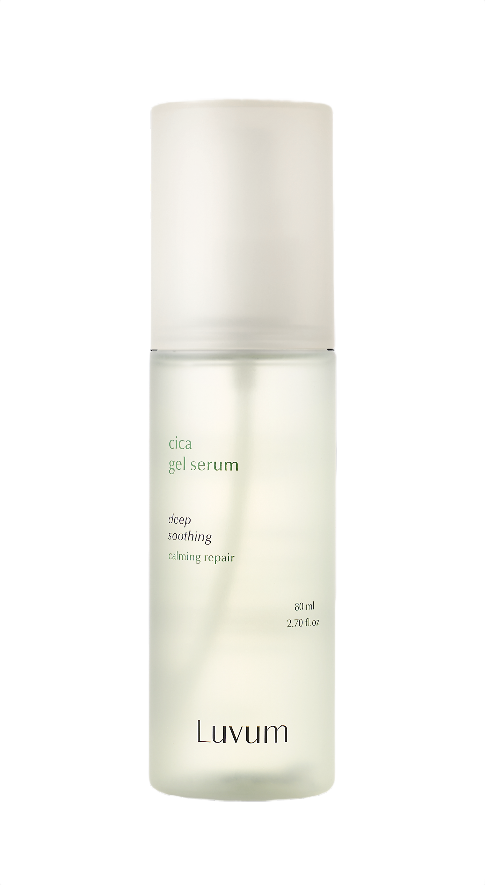 LUVUM SÉRUM GEL RÉPARATEUR APAISANT À LA CICA Sérum gel léger en brume à l'extrait de centella asiatica 80 ml