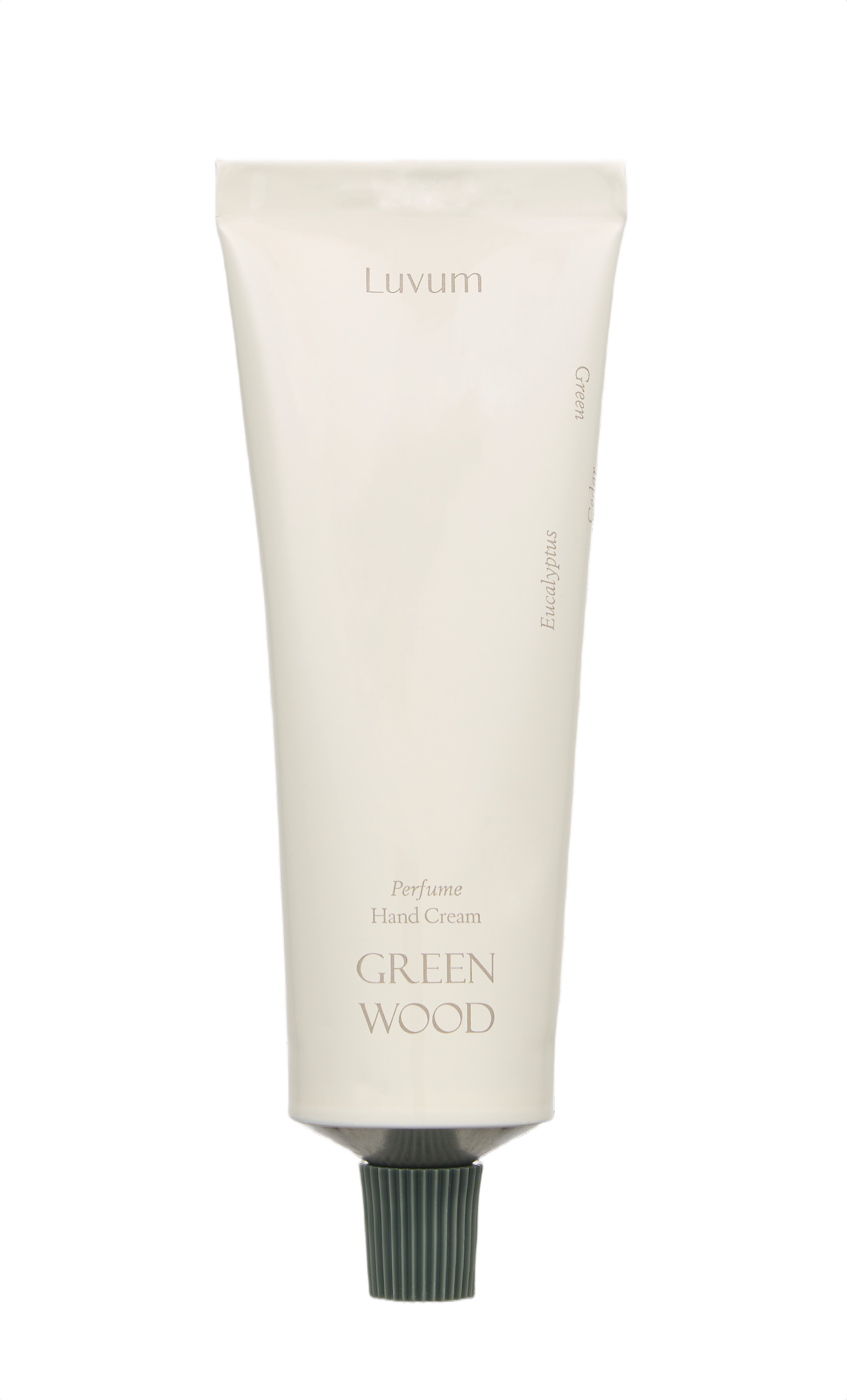 LUVUM GREEN WOOD Crème pour les mains parfumée Crème légère et hydratante au parfum relaxant d'eucalyptus et de bois de cèdre 50 ml