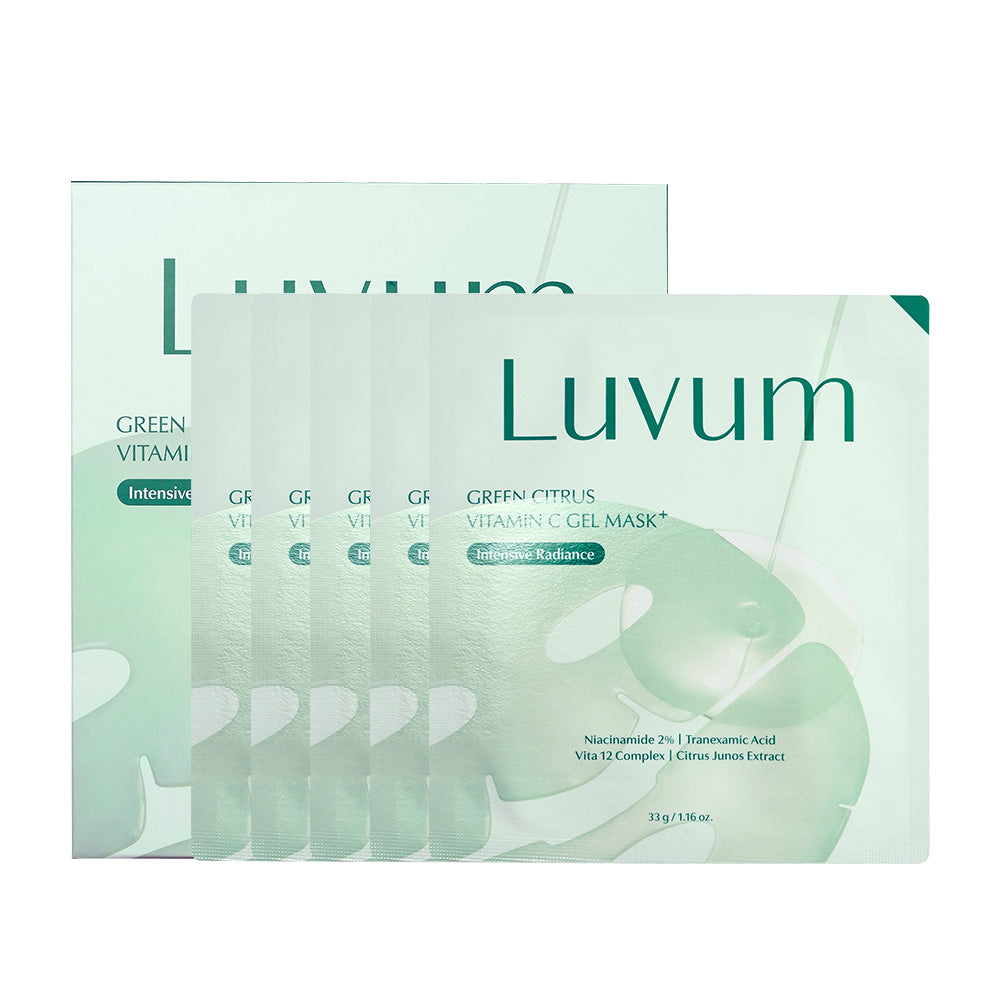 LUVUM GREEN CITRUS VITAMIN C GEL MASK PLUS BOX