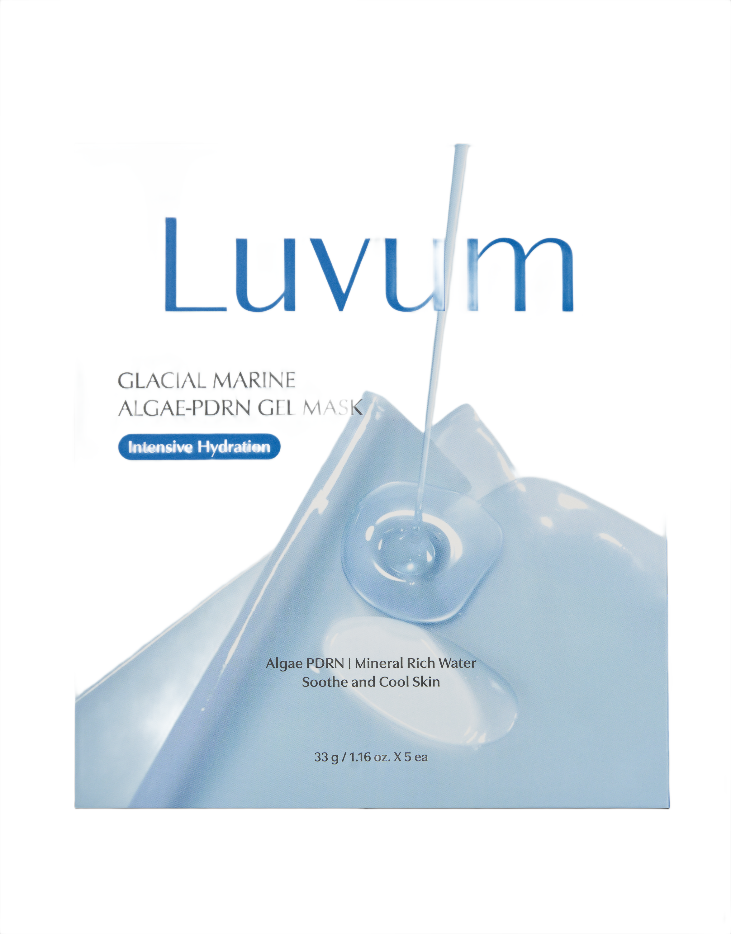 LUVUM GLACIAL MARINE ALGEN-PDRN GEL-MASKENBOX #3