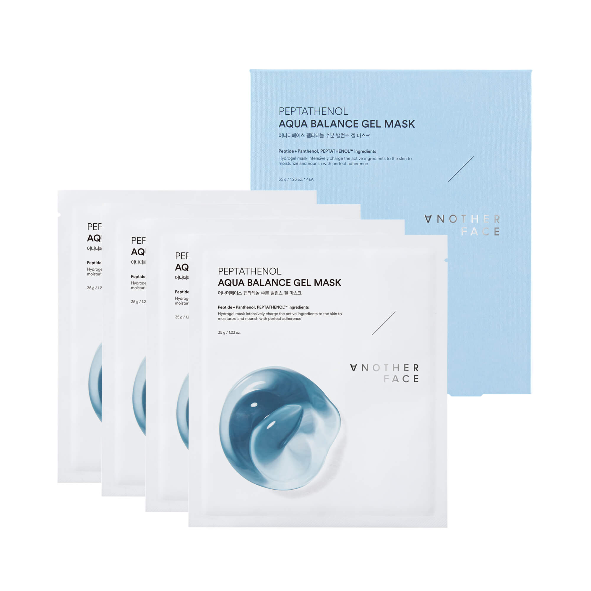 ANOTHER FACE PEPTATHENOL AQUA BALANCE GEL MASK Masque visage hydrogel hydratant intensément (4x35 g) #2