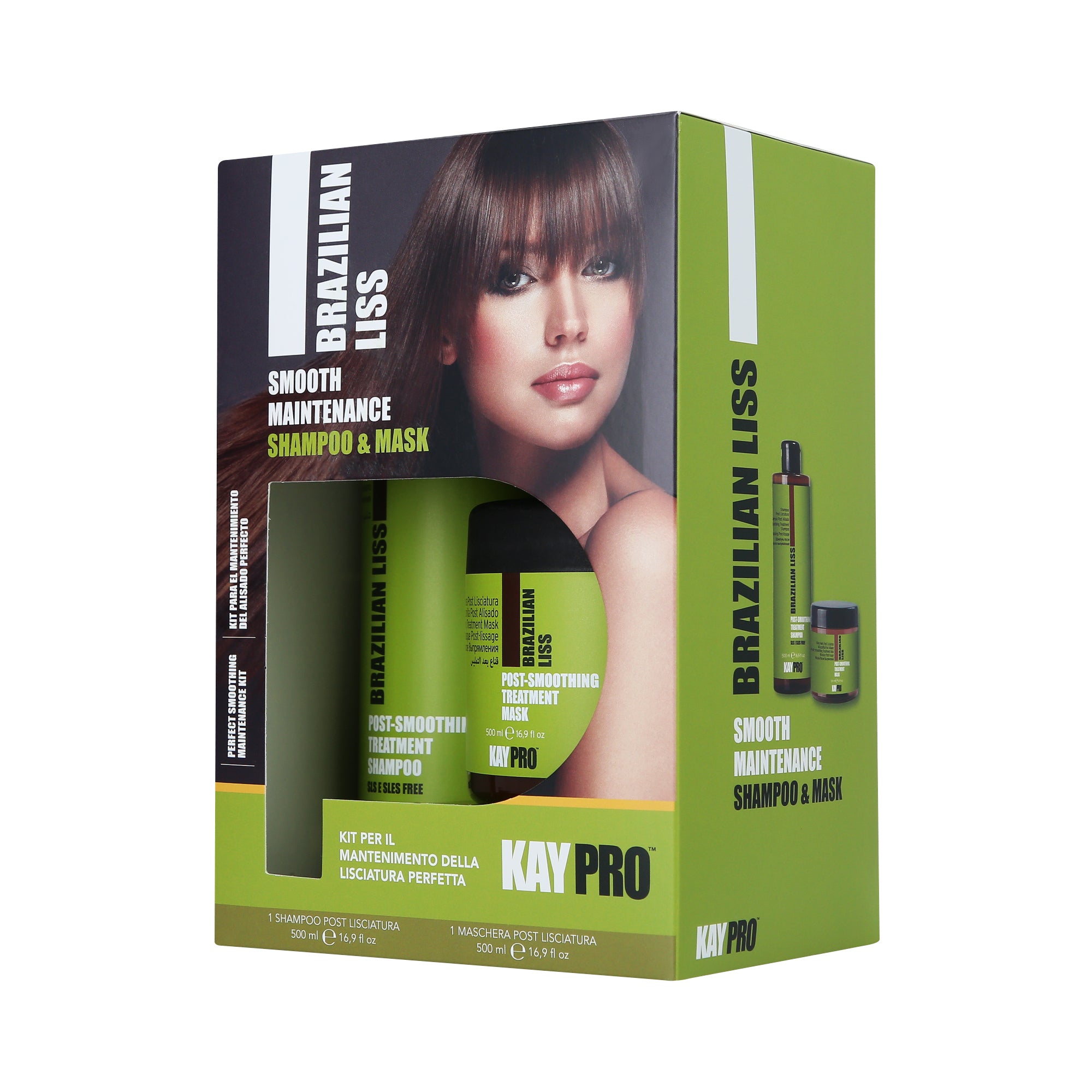 KAYPRO BRAZILIAN LISS SMOOTH MAINTENANCE Intensives Glättungs-Haarset 2 x 500 ml