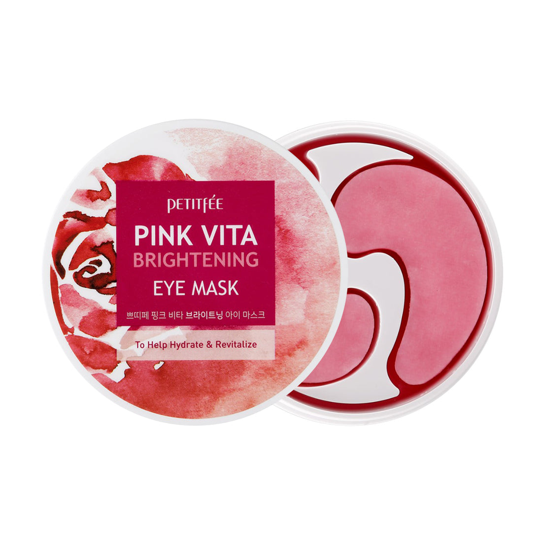 PETITFEE PINK VITA EYE MASK Hydrogel-Augenpatches mit aufhellender Wirkung 60 Stk.