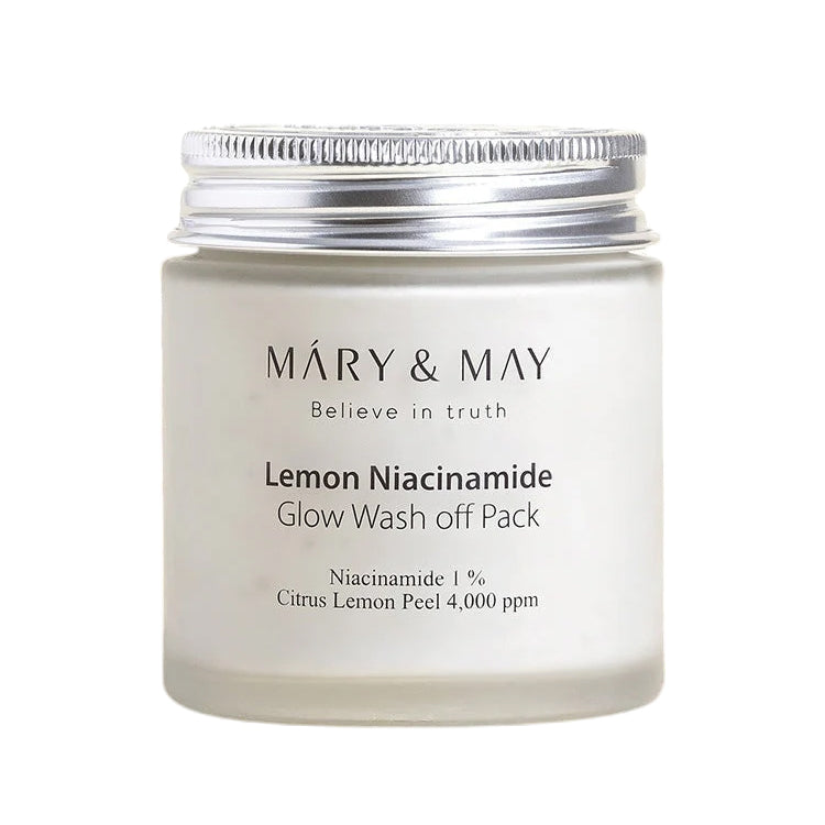 MARY & MAY LEMON NIACINAMIDE GLOW Aufhellende Maske mit Ton 125 ml