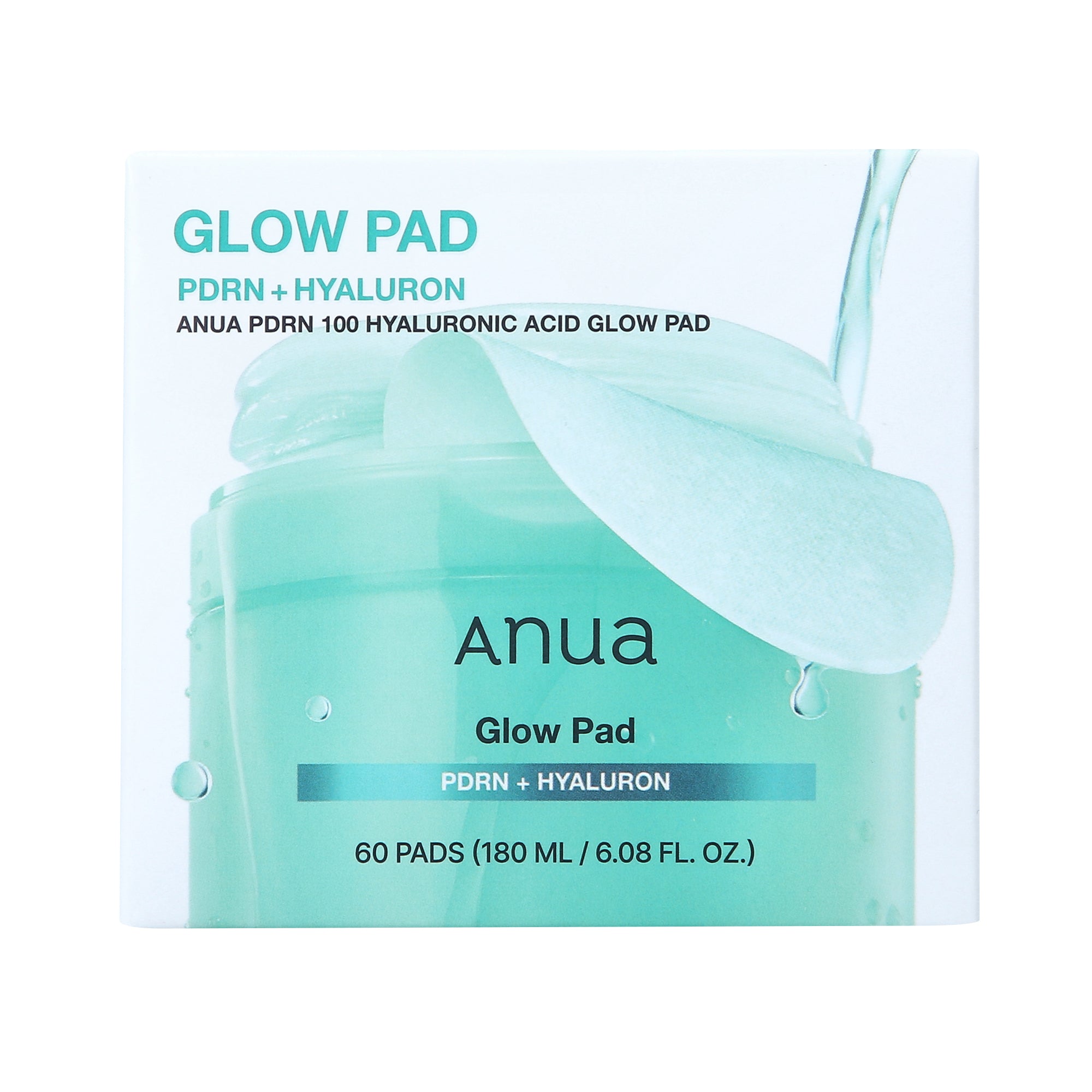 ANUA PDRN 100 + HYALURONIC GLOW PAD Disques tonifiants hydratants intensifs au PDRN (60 unités) 180 ml #2