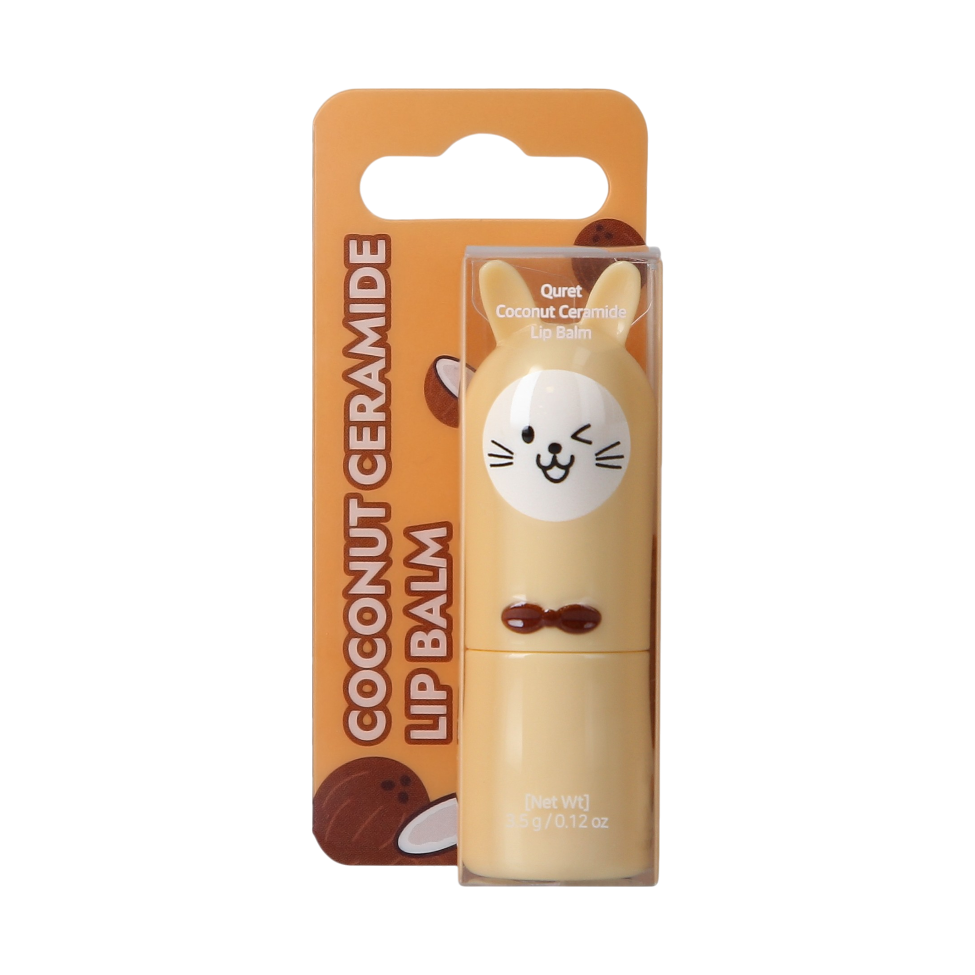 QURET Schützender Lippenbalsam mit Ceramiden, Kokosnuss 3,5 g