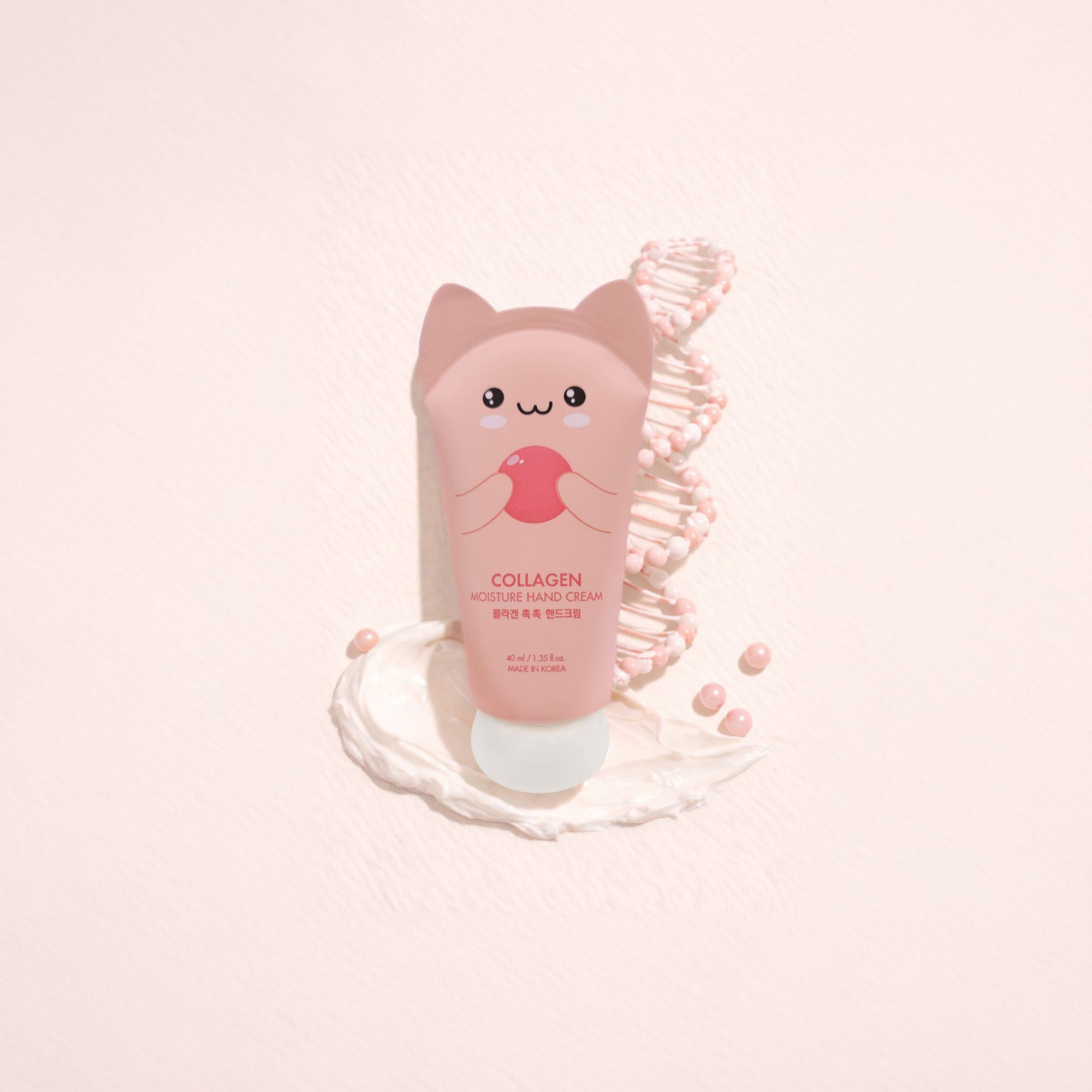 QURET Crème mains hydratante à l'acide hyaluronique et au collagène, Fraise 40 ml #2