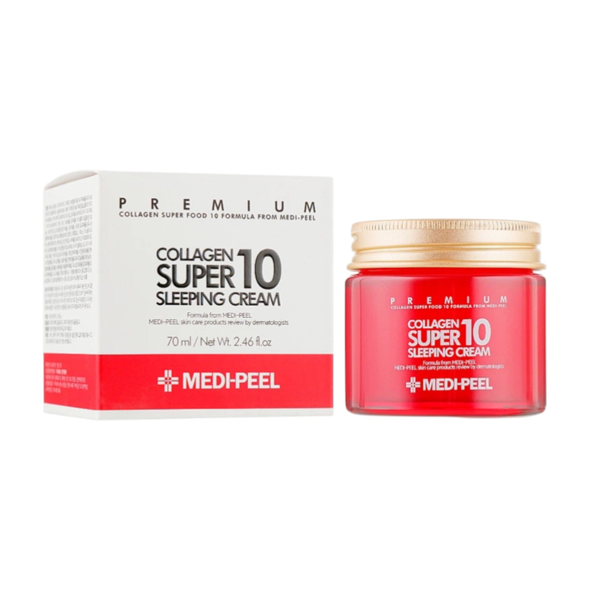 MEDI-PEEL COLLAGEN SUPER 10 SLEEPING CREAM Verjüngende Nacht-Gesichtscreme mit Kollagen 70 ml