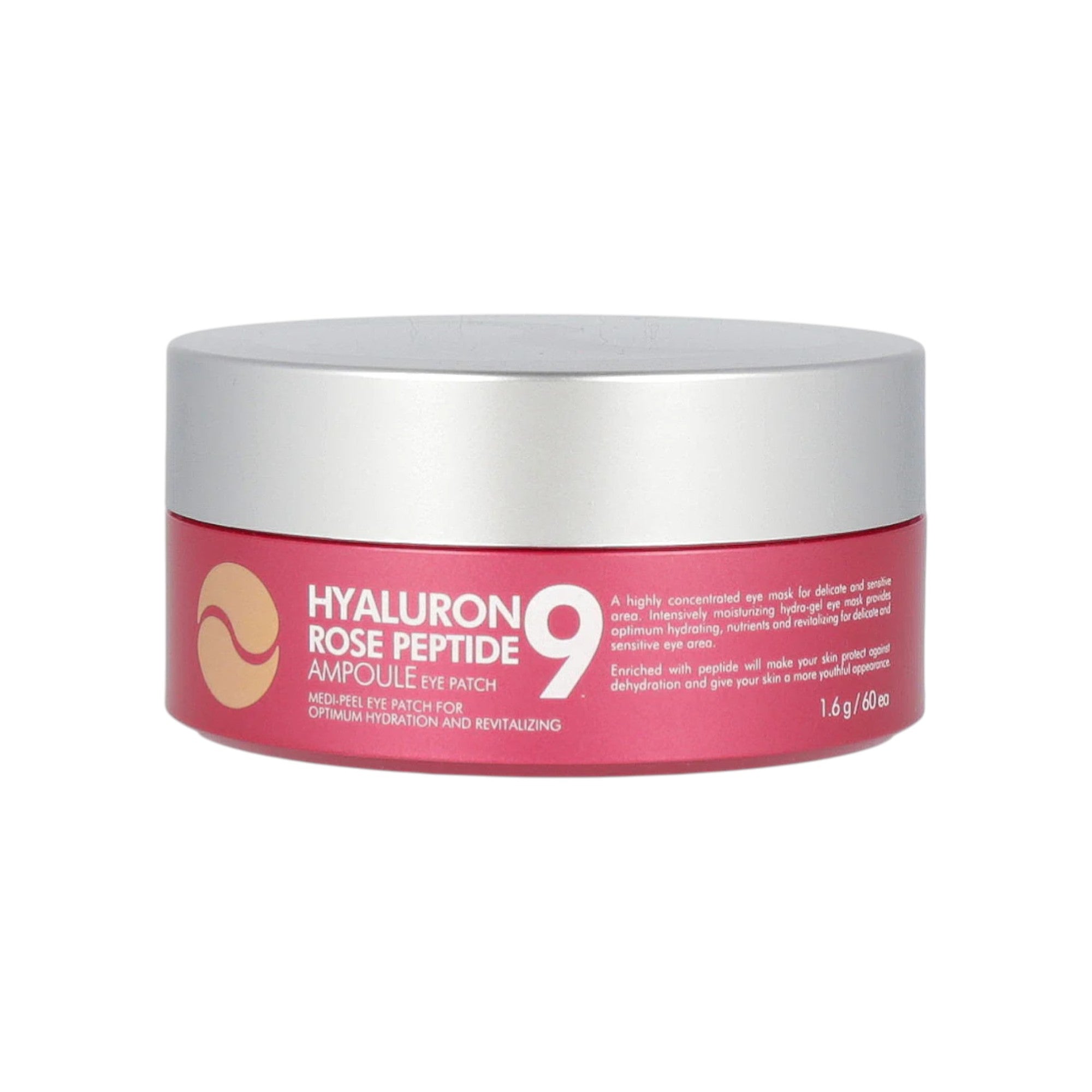 MEDI-PEEL HYALURON ROSE PEPTIDE 9 EYE PATCH Hydrożelowe płatki pod oczy z peptydami i różą damasceńską 60 szt.