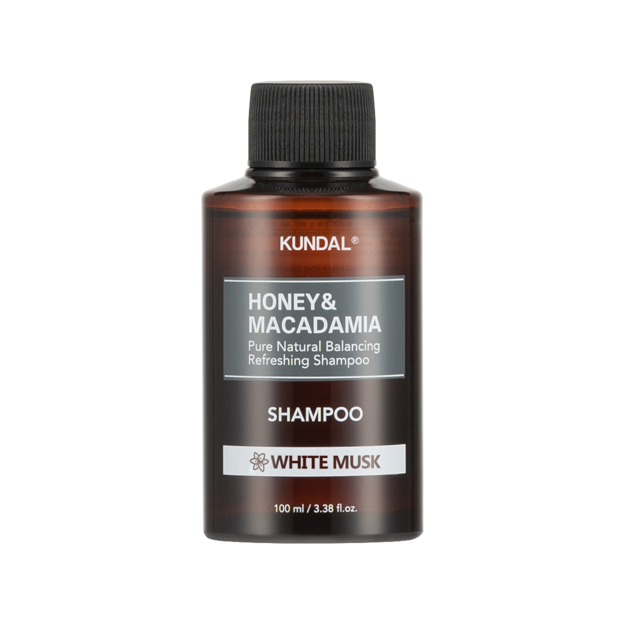KUNDAL HONEY & MACADAMIA Erfrischendes Haarshampoo, Weißer Moschus 100 ml