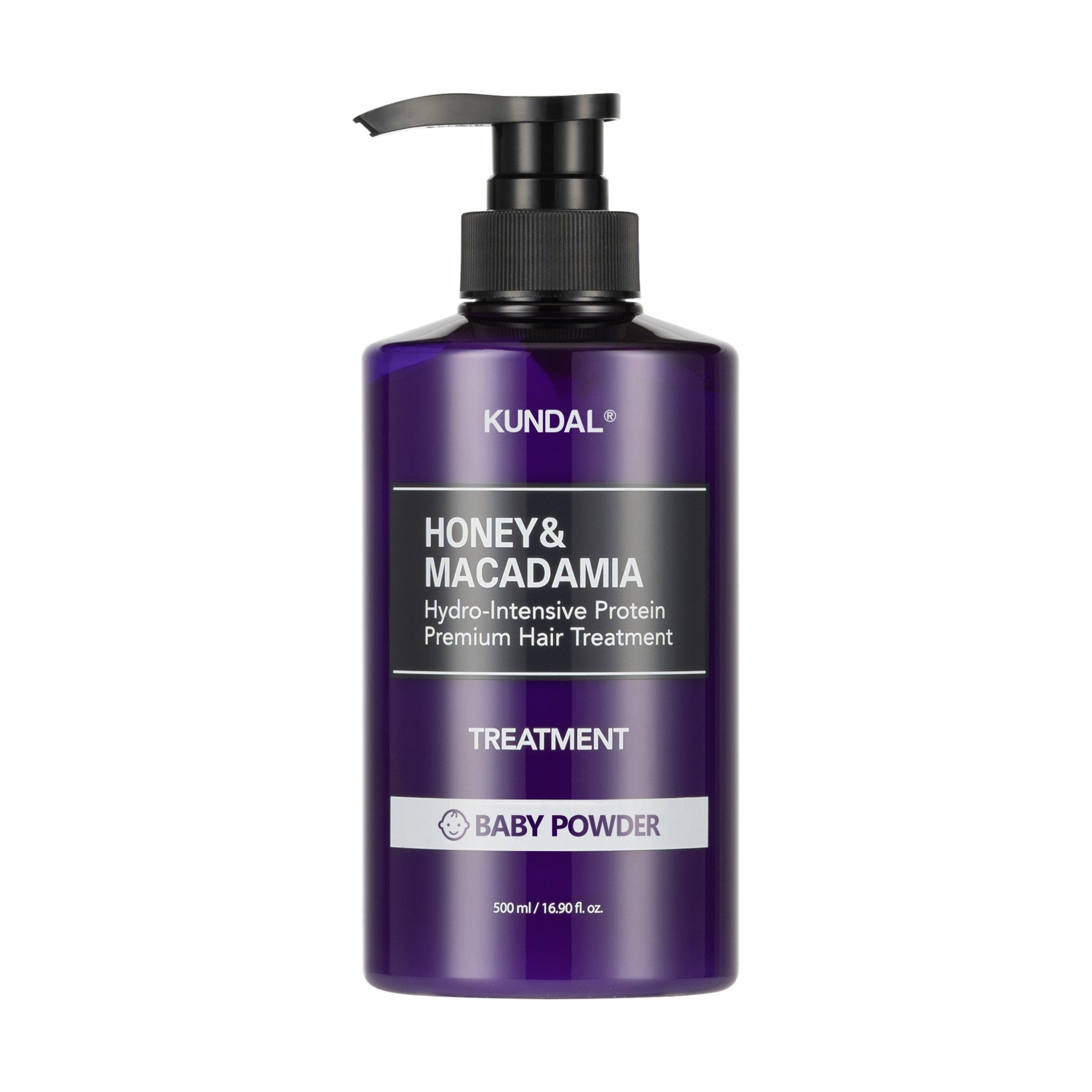 KUNDAL HONEY & MACADAMIA Intensiv feuchtigkeitsspendende Haarspülung Babypuder 500 ml