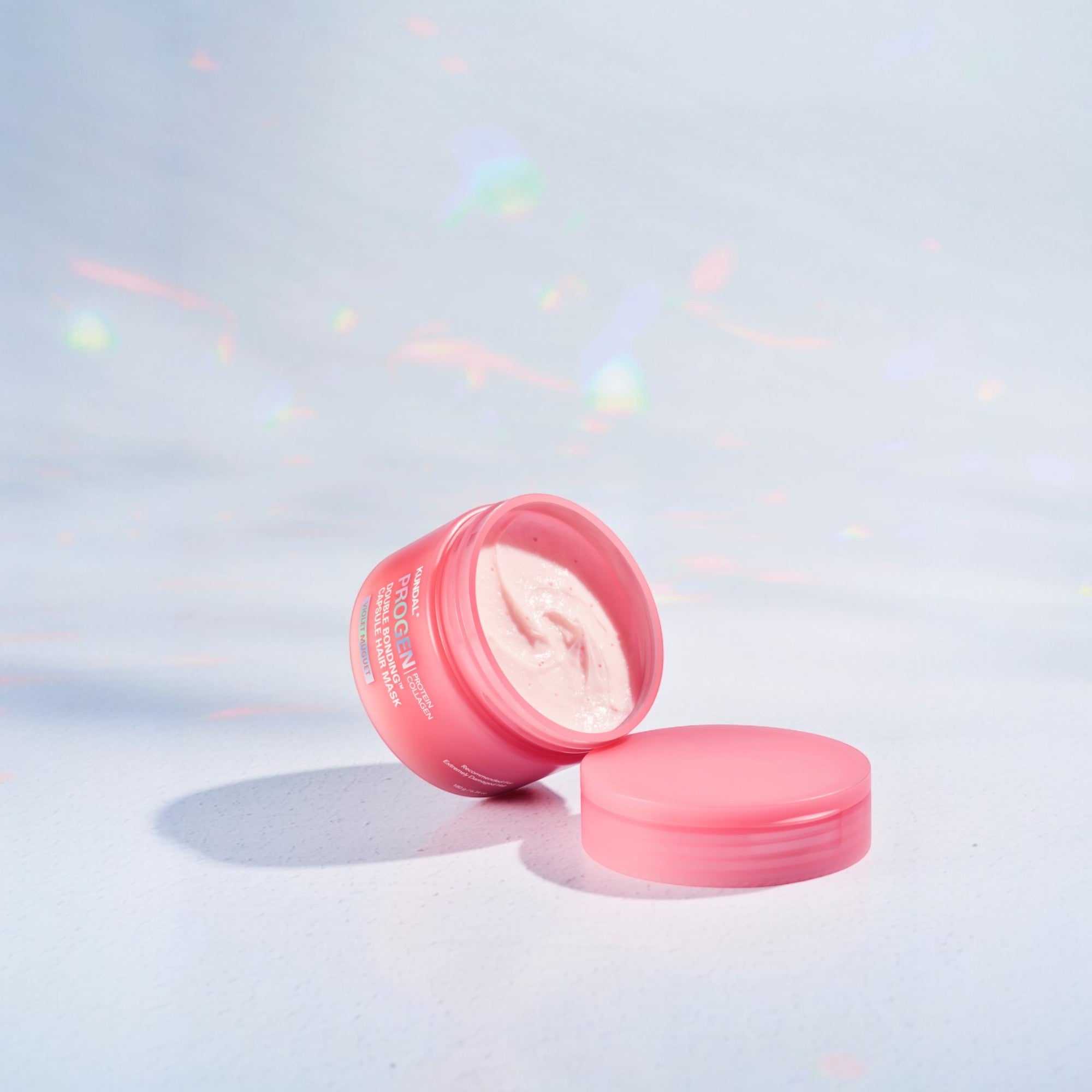 KUNDAL PROGEN DOUBLE BONDING CAPSULE Intensiv regenerierende Maske, die die Haarbindungen wiederherstellt Violet Muguet 180 g #4