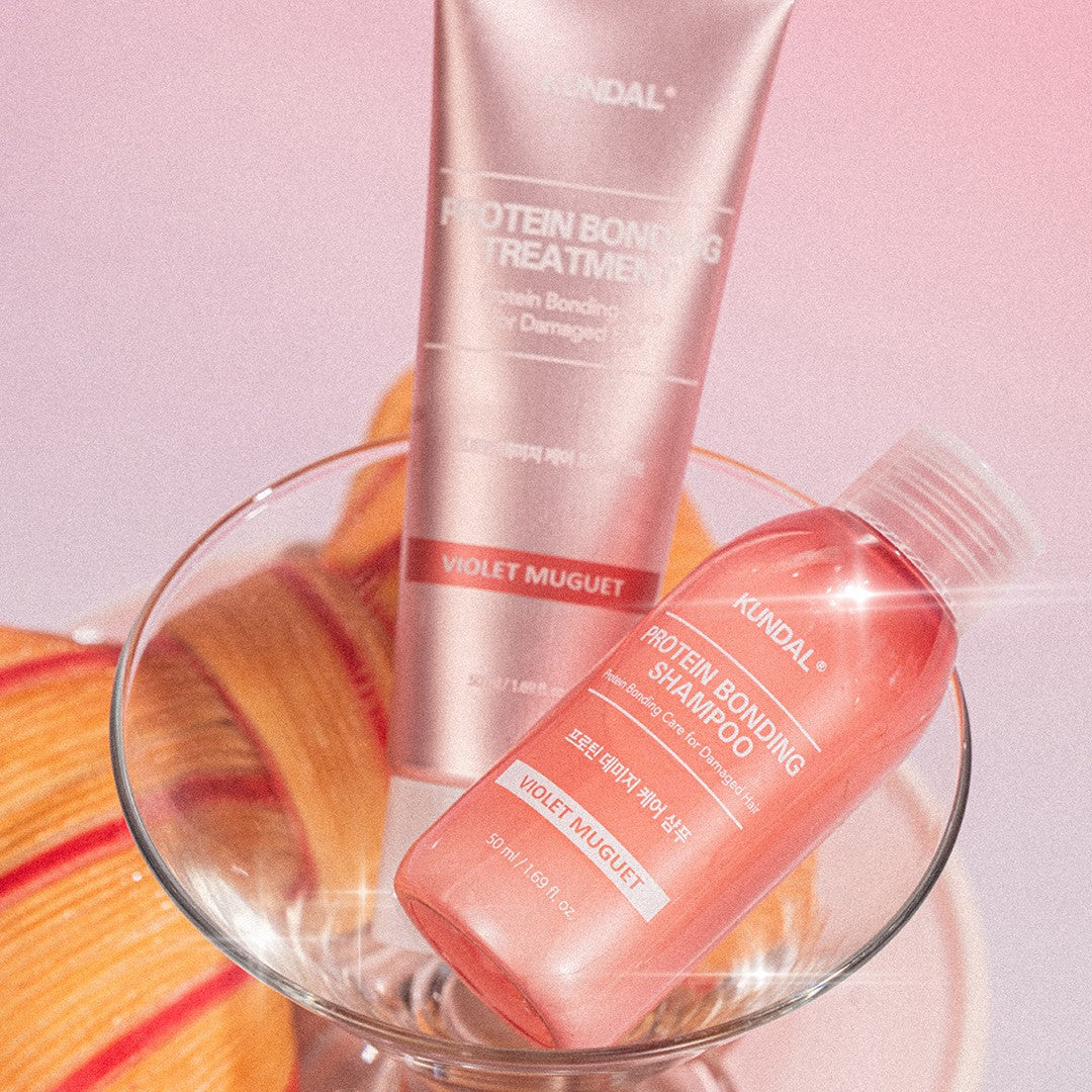 KUNDAL PROTEIN BONDING Głęboko regenerujący szampon do włosów Violet Muguet 50 ml #2