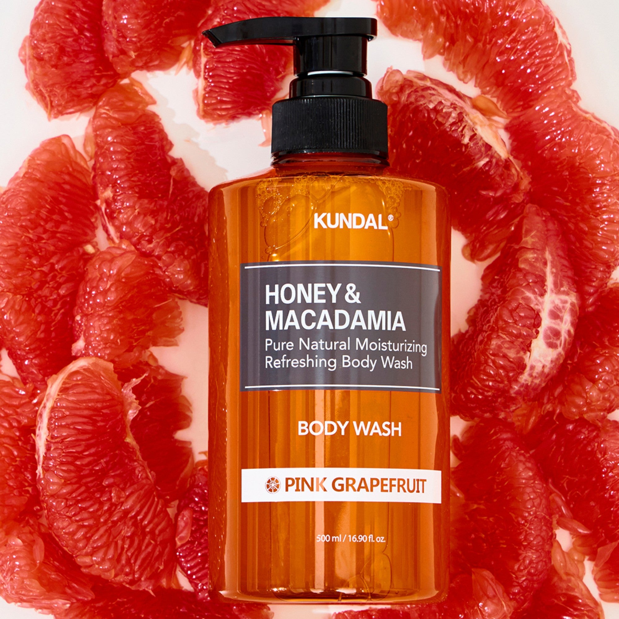 KUNDAL HONEY & MACADAMIA Erfrischendes Grapefruit-Körperwaschgel 500 ml #4