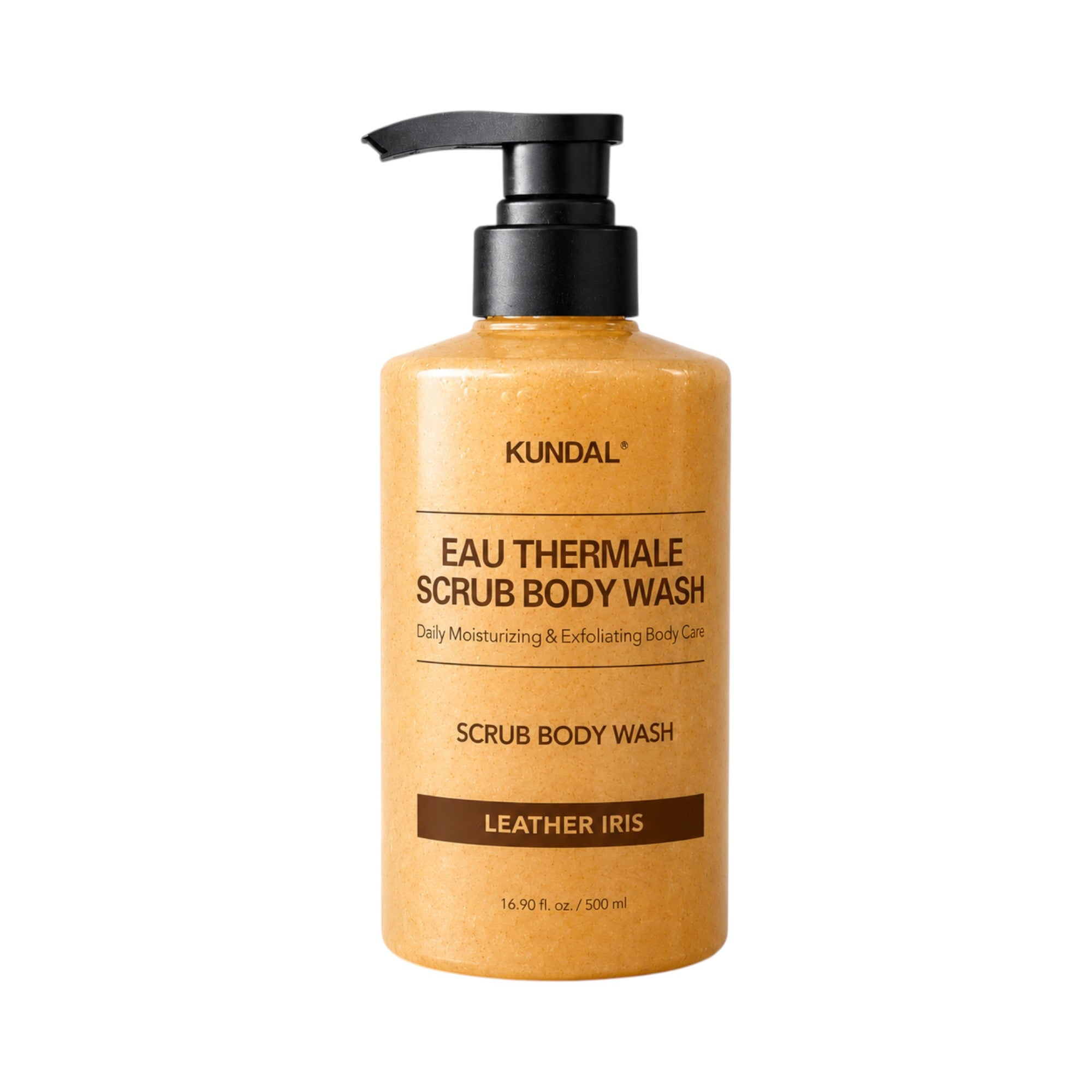 KUNDAL EAU THERMALE SCRUB BODY WASH Peeling-Duschgel Leder Iris 500 ml