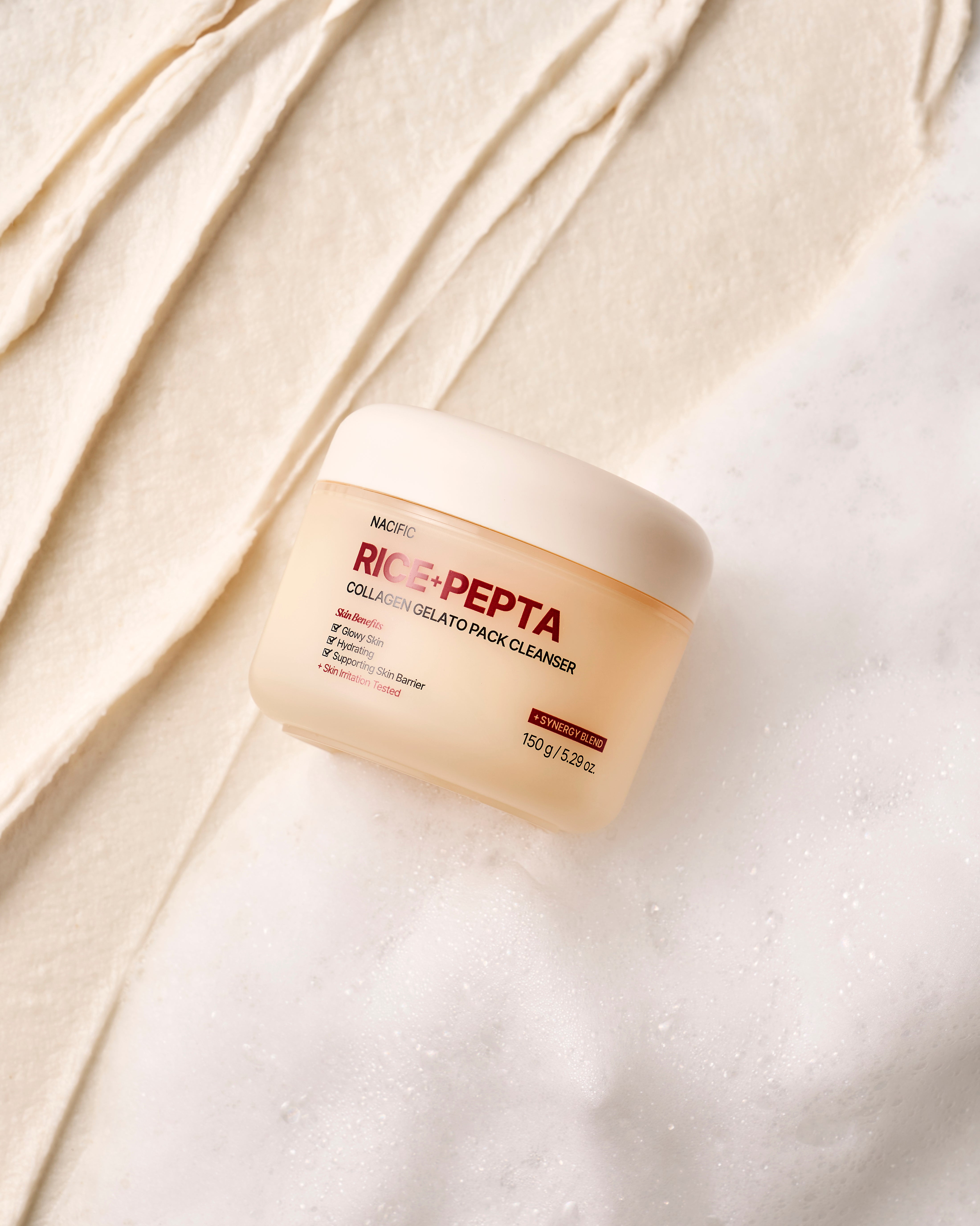 NACIFIC RICE+PEPTA COLLAGEN GELATO PACK CLEANSER Maschera detergente e gel detergente viso 2in1, 150 g #4