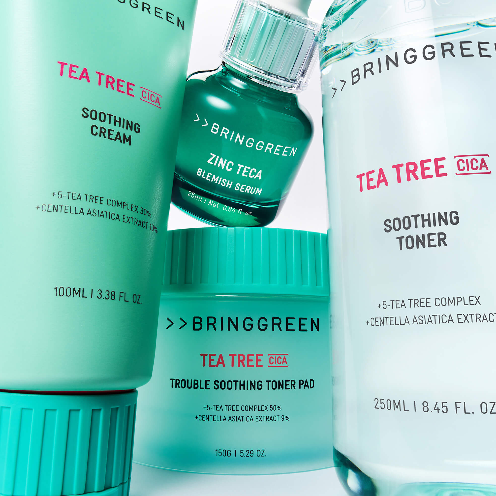 BRINGGREEN Tea Tree Cica Soothing Toner – Kojący tonik do twarzy z drzewem herbacianym i cica 250 ml #7