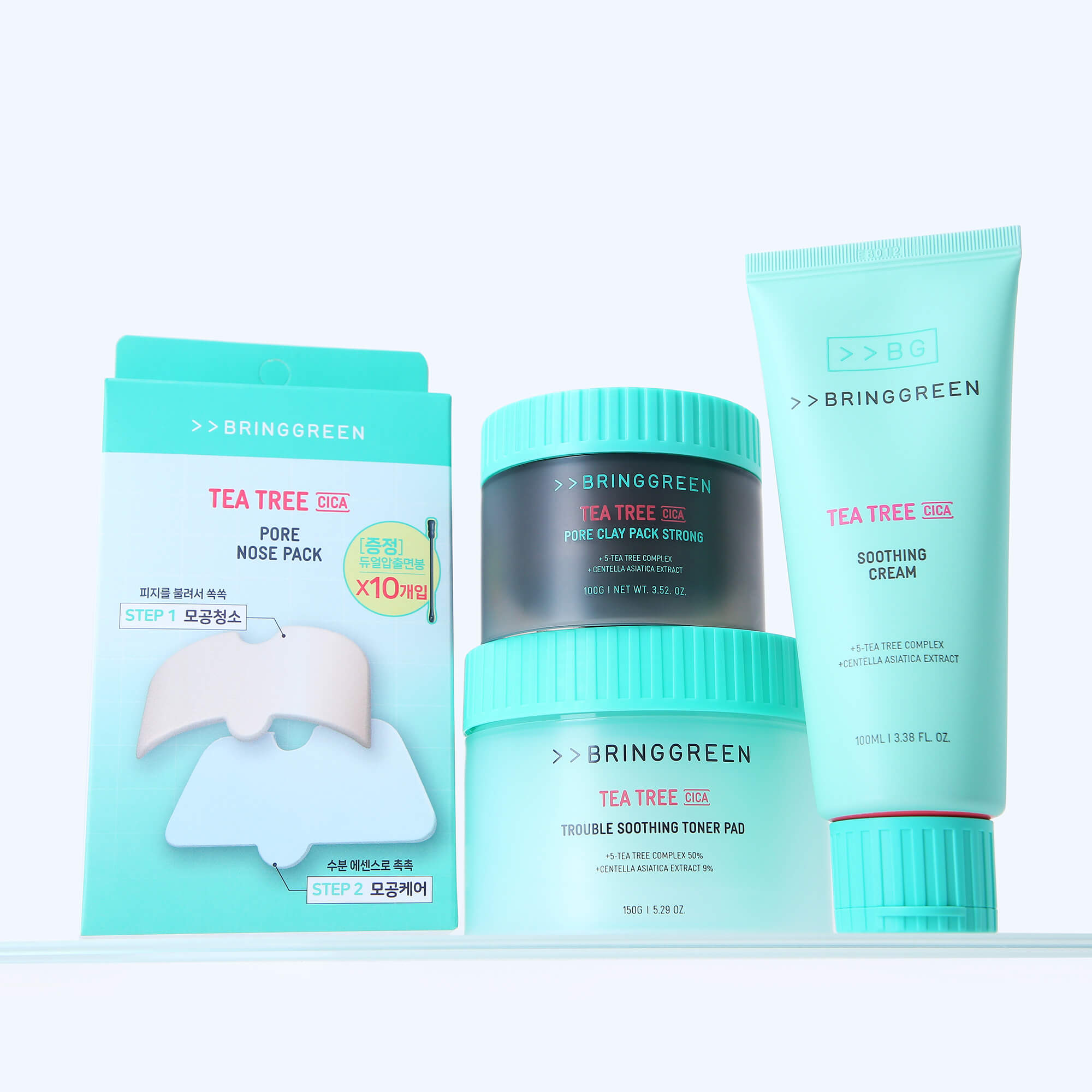 BRINGGREEN Tea Tree Cica Trouble Soothing Toner Pad – Kojące płatki tonizujące z drzewem herbacianym i cica, 90 szt. #8