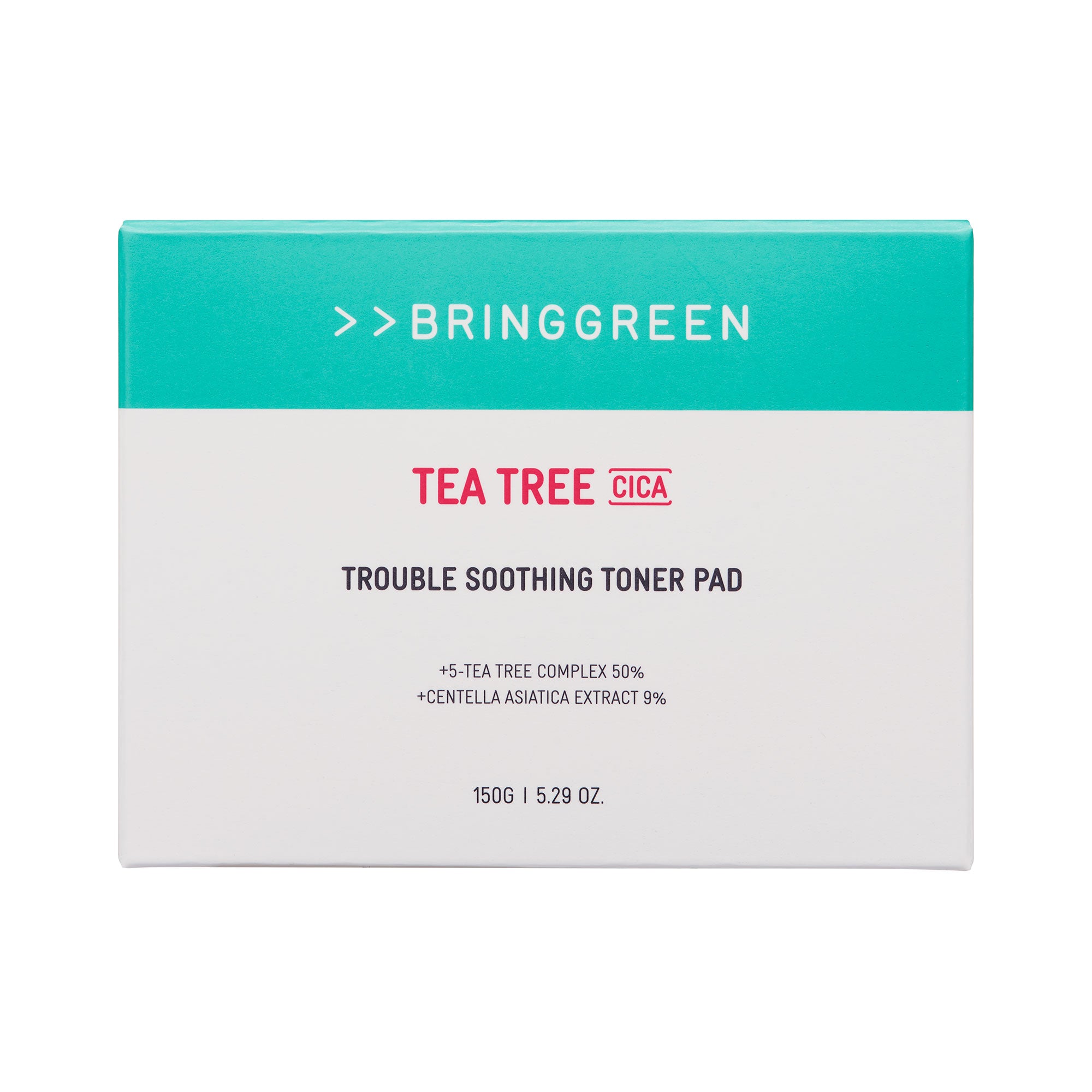 BRINGGREEN Tea Tree Cica Trouble Soothing Toner Pad – Kojące płatki tonizujące z drzewem herbacianym i cica, 90 szt. #3