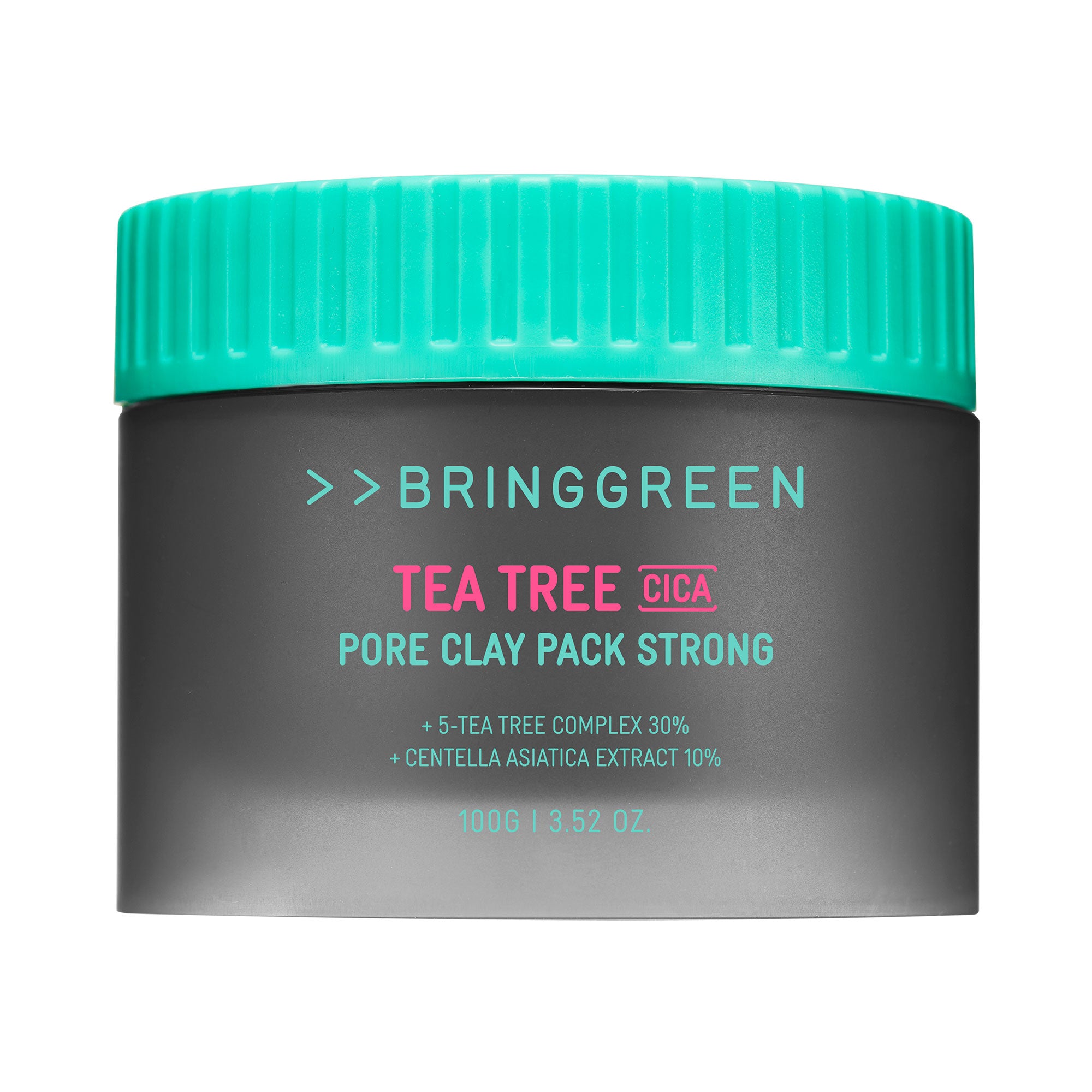 BRINGGREEN Tea Tree Cica Pore Clay Pack Strong – Intensywnie oczyszczająca glinkowa maska do twarzy z drzewem herbacianym i cica 100 g #2