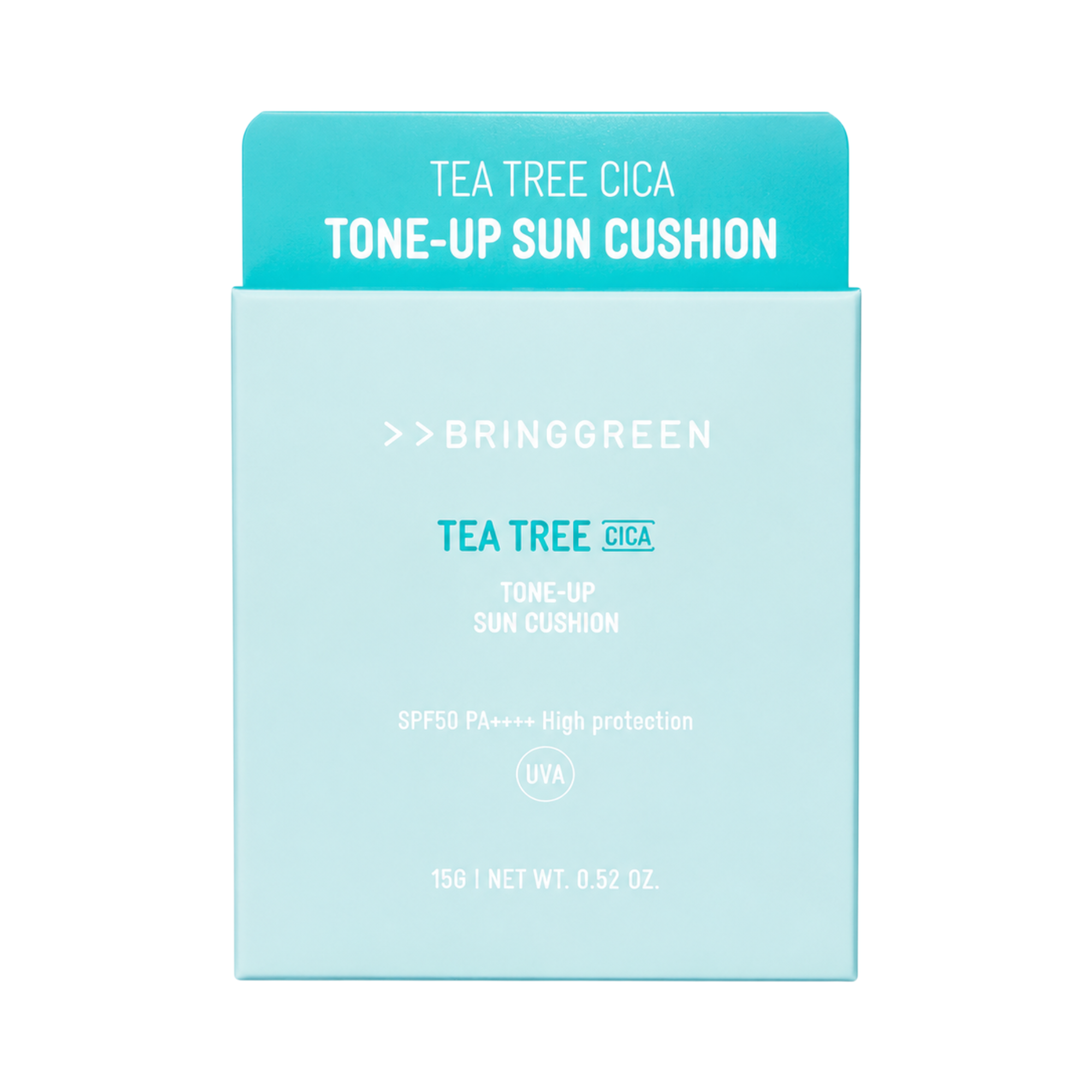 BRINGGREEN Tea Tree Cica Tone-up Sun Cushion SPF50+ PA++++ – Mineralisches Sonnenschutzkissen mit aufhellender Wirkung, 15 g #3