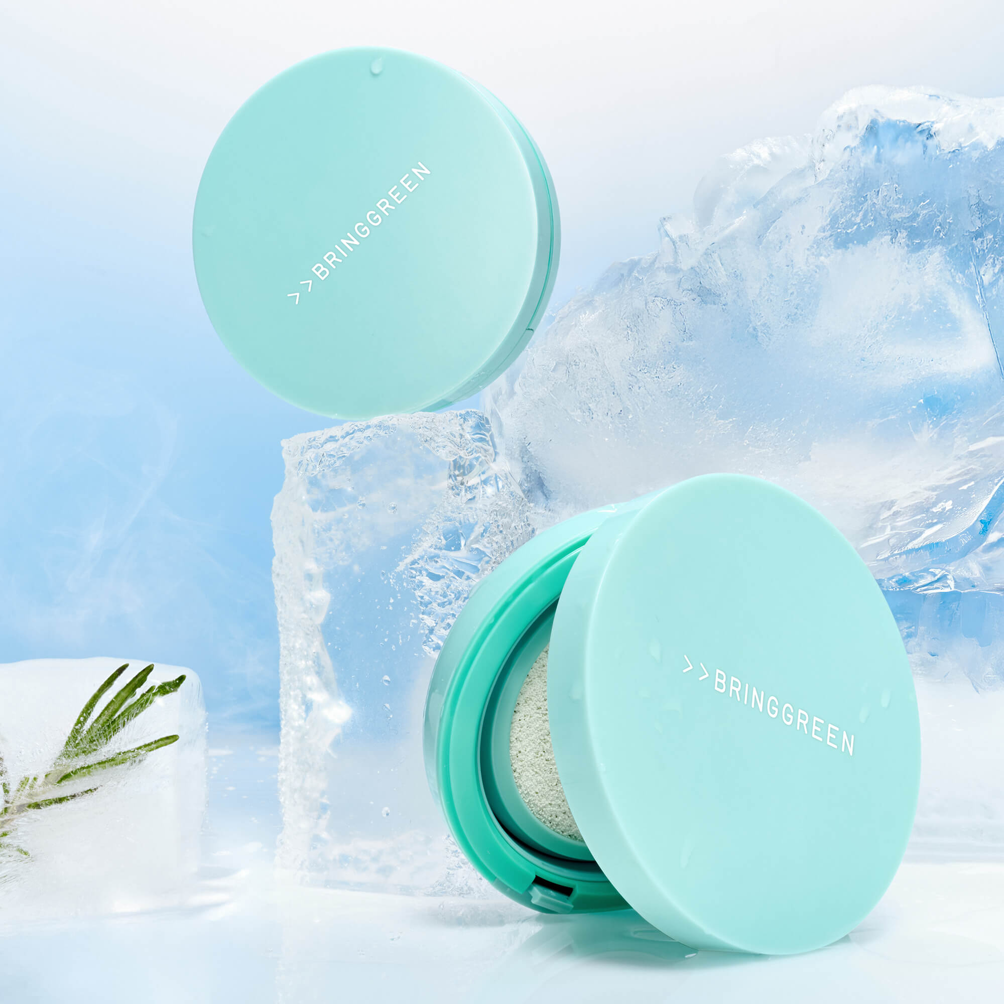 BRINGGREEN Tea Tree Cica Tone-up Sun Cushion SPF50+ PA++++ – Mineralny cushion przeciwsłoneczny z efektem tone-up 15 g #7